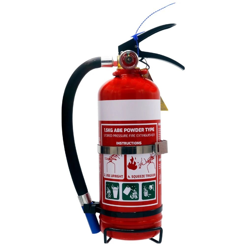 1 Trafalgar ABE Fire Extinguisher 1.5kg Red, 1 of 5