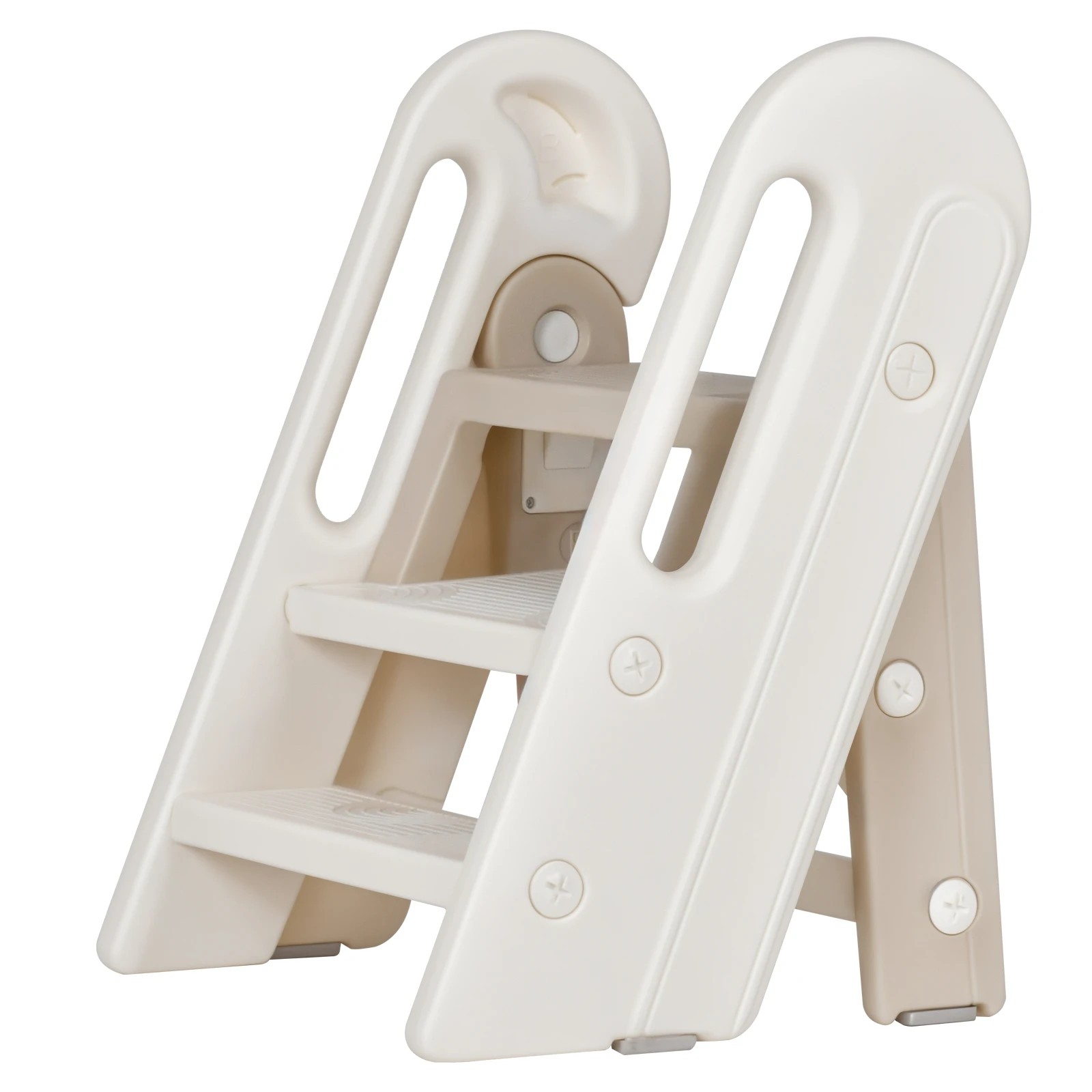 2 Advwin Foldable Toddler Step Stool for Bathroom Sink and Potty Training, 2-3 Tiers Kitchen Counter Stool Helper, 2 of 9