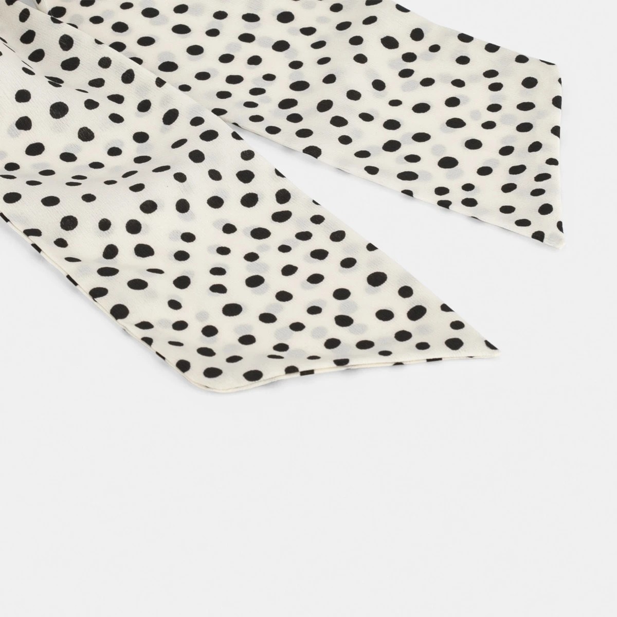 3 Linen Hair Scrunchie Scarf - Spots, 3 of 5