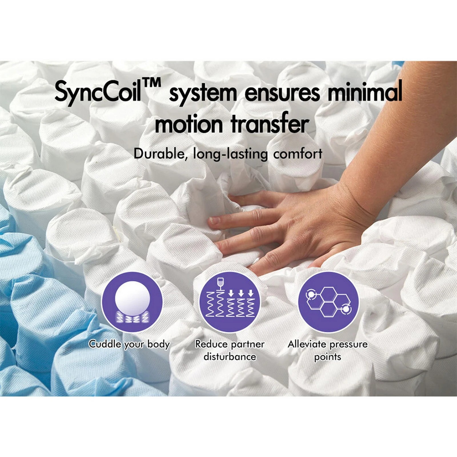 7 Starry Eucalypt Mattress Pocket Spring 3D Mesh Fabric 26cm 7 zone - Double Bed, 7 of 10