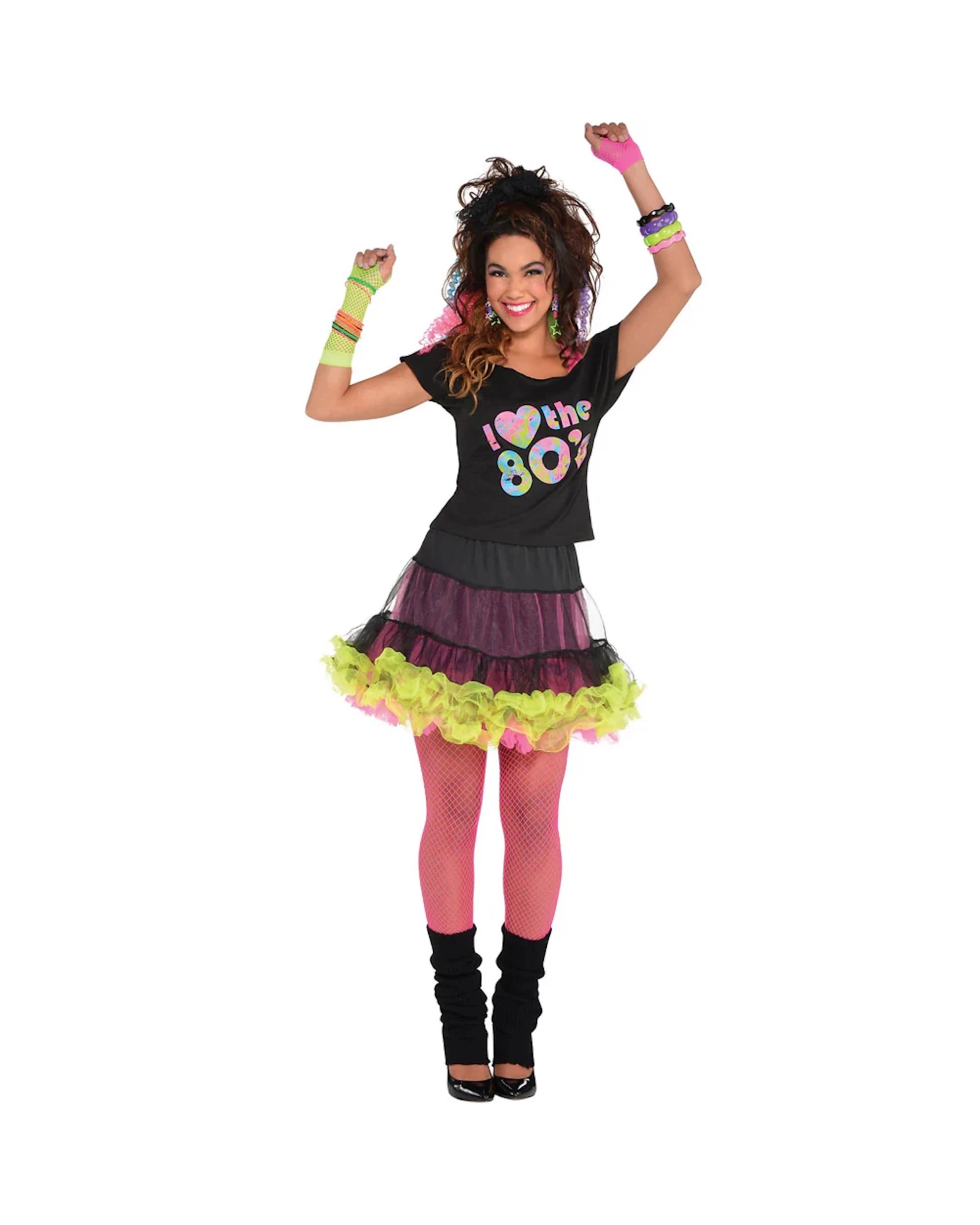 2 Anagram I Love the 80's Glow in the Dark T-Shirt One Size - One Size, 2 of 3