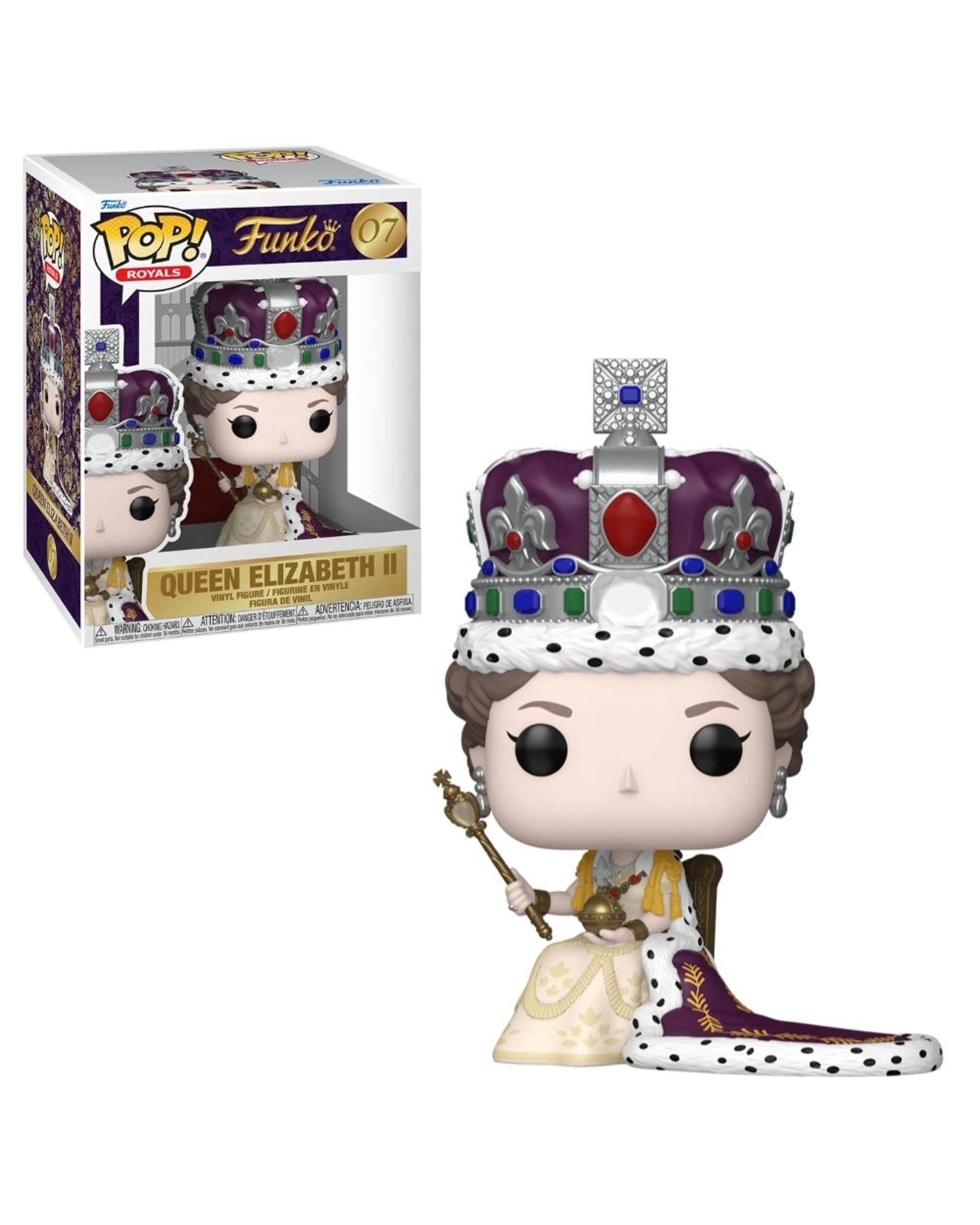 1 Royal Family Queen Elizabeth II - Coronation -  Funko POP! Premium Vinyl, 1 of 3