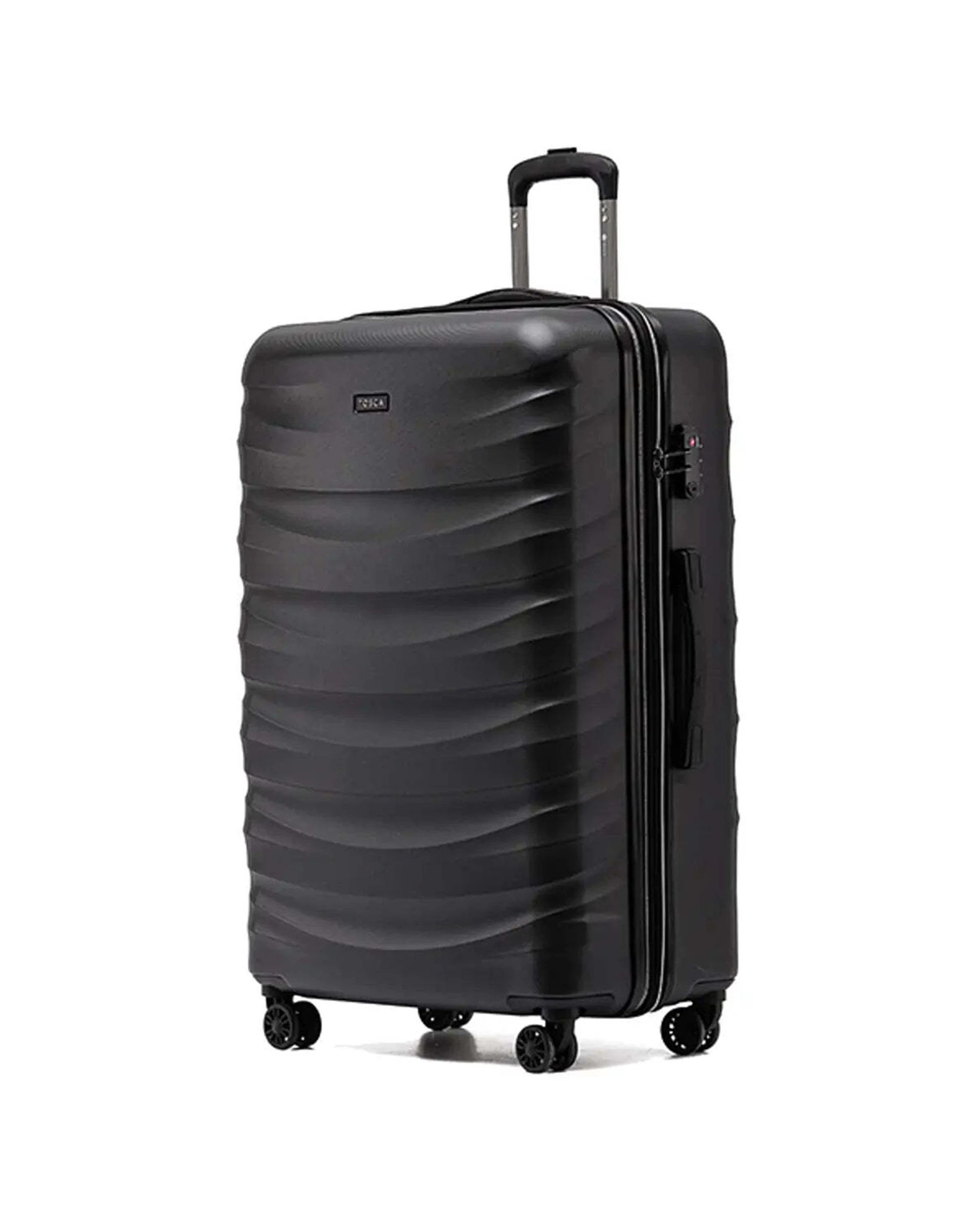 3 Tosca Interstellar 4-Wheel Expandable Suitcase Set of 3 Small Medium Large - Black, 3 of 5