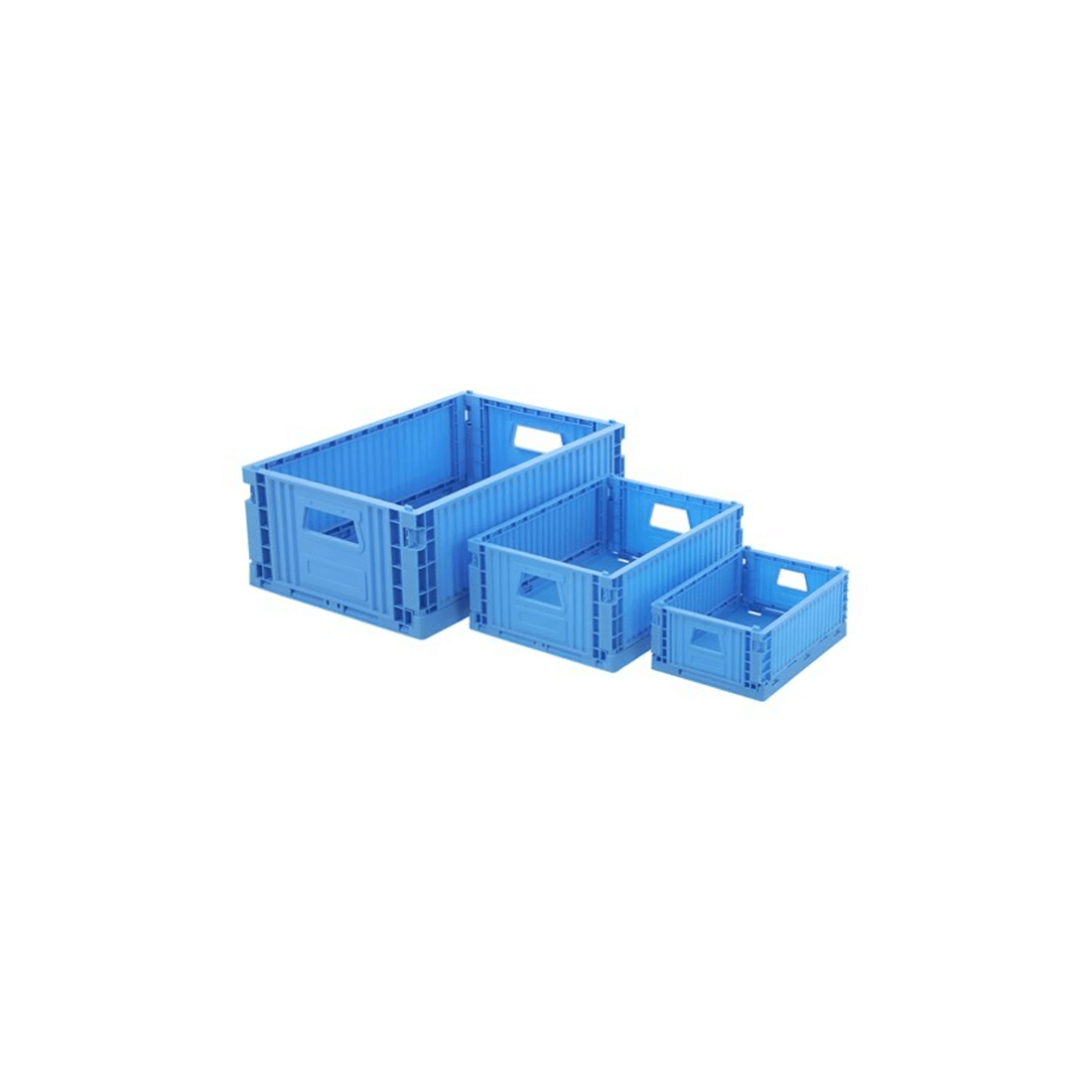 8 Boxsweden Foldaway Crate Storage 29x21cm Collapsible Storage Stackable
 - multi, 8 of 8
