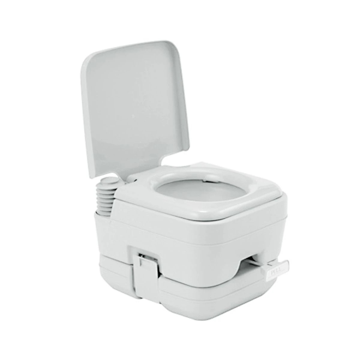 1 Ausway Porta Potty Seat with Piston Pump Flush Gray 10L, 1 of 7
