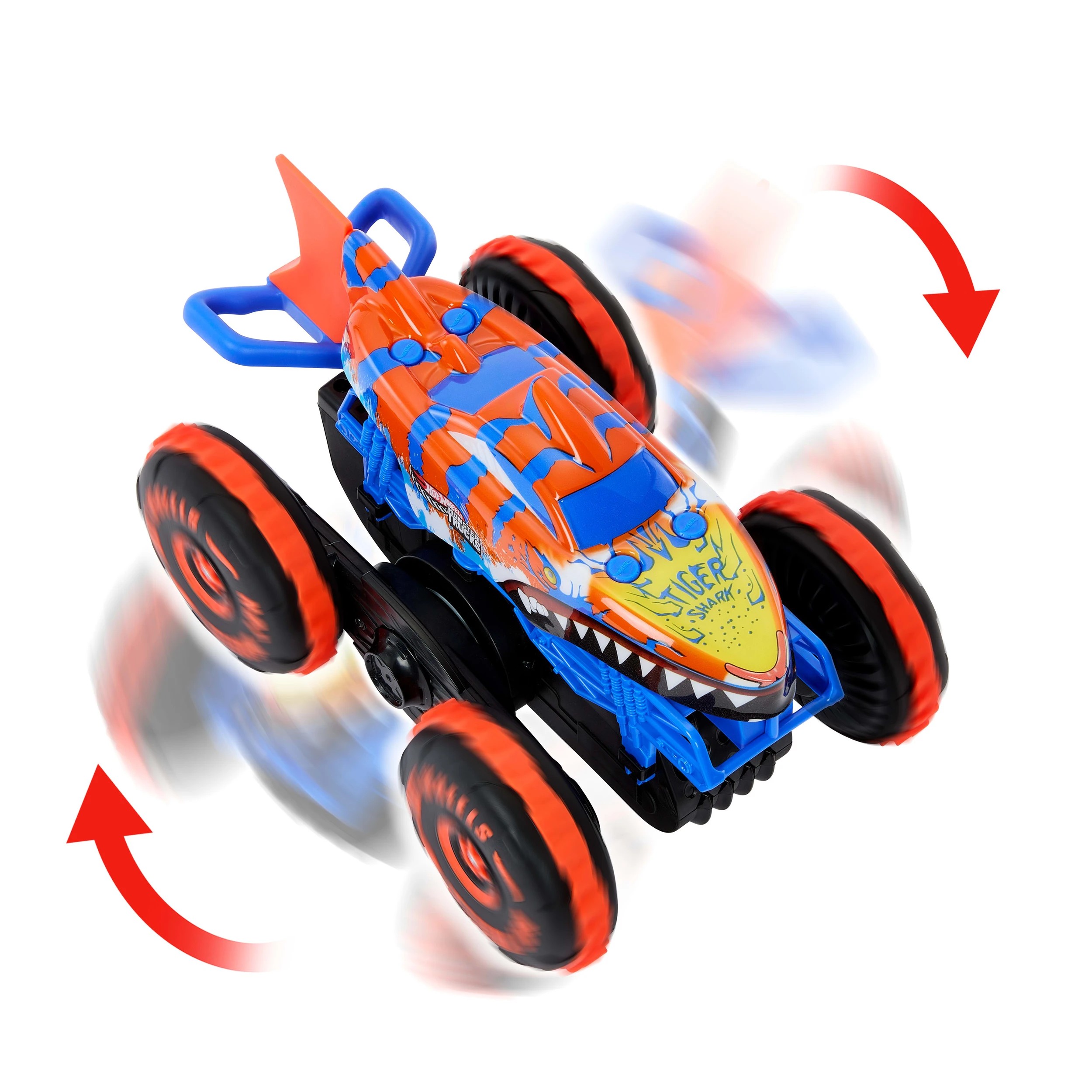 3 Mattel Hot Wheels Monster Trucks Tiger Shark Climber RC Vehicle - Multi, 3 of 6