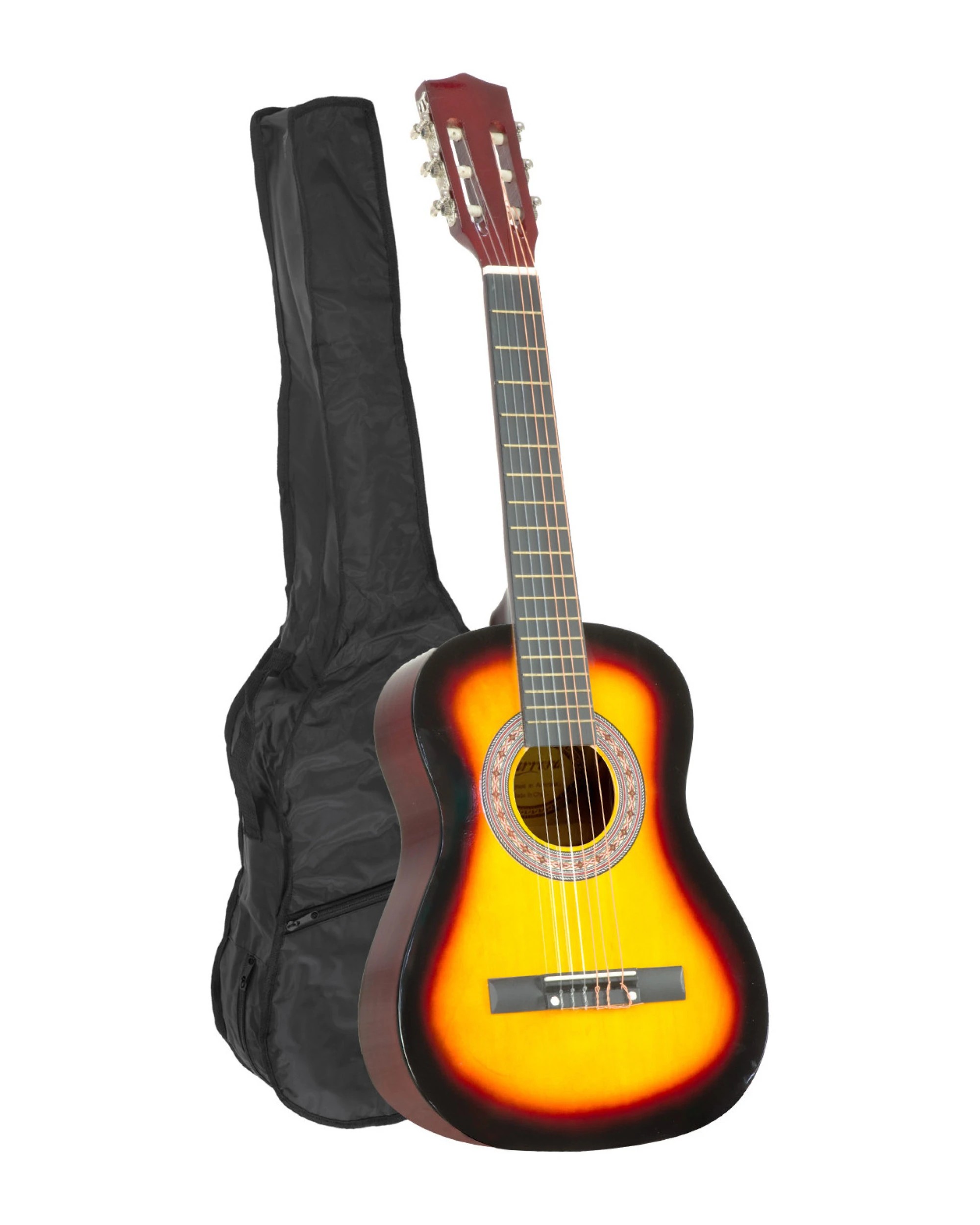 3 Karrera 34in Acoustic Childrens Guitar in Sunburst, 3 of 4