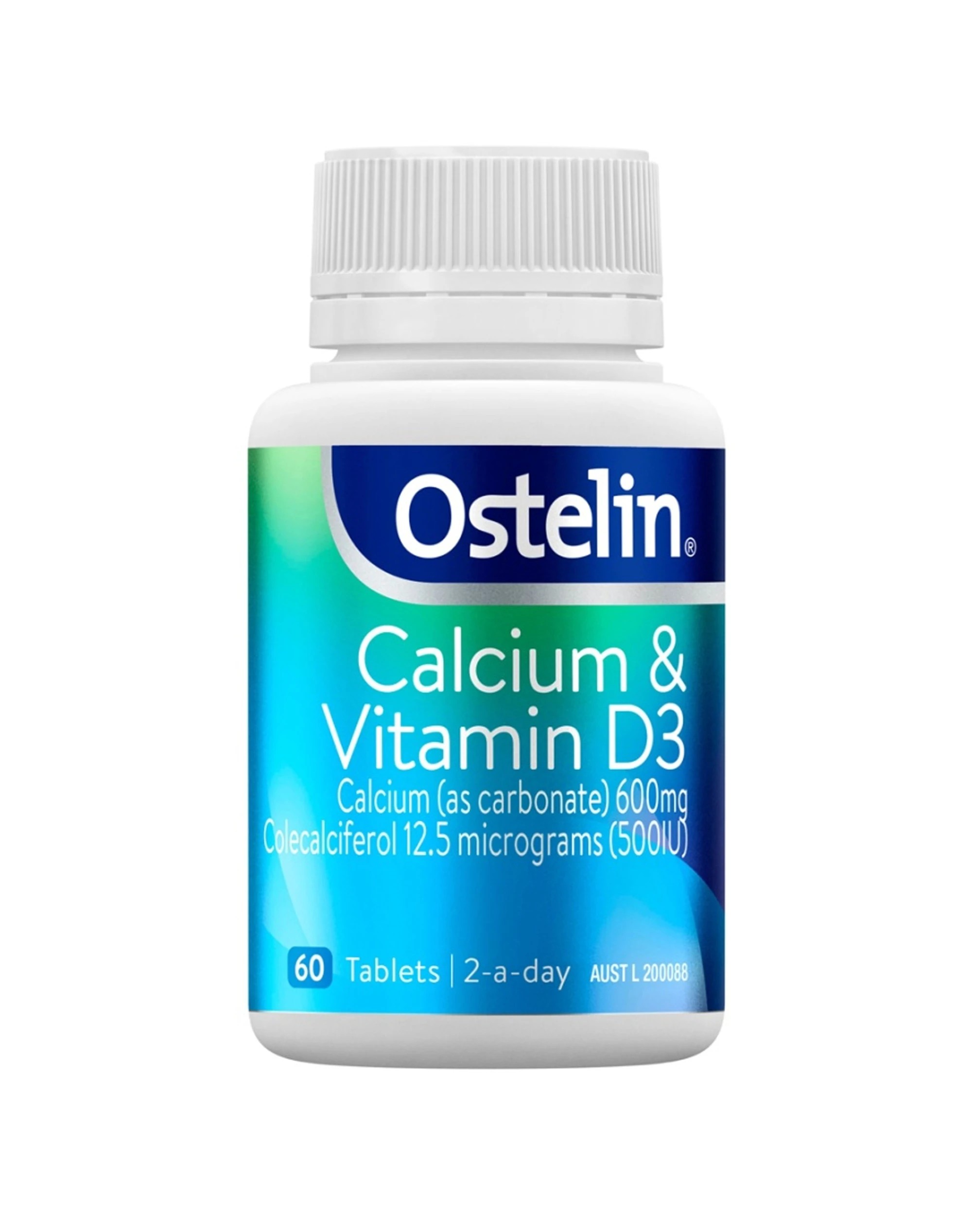 1 Ostelin 60pc Calcium & Vitamin D3 Tablets For Bone Strength & Immune Support, 1 of 1