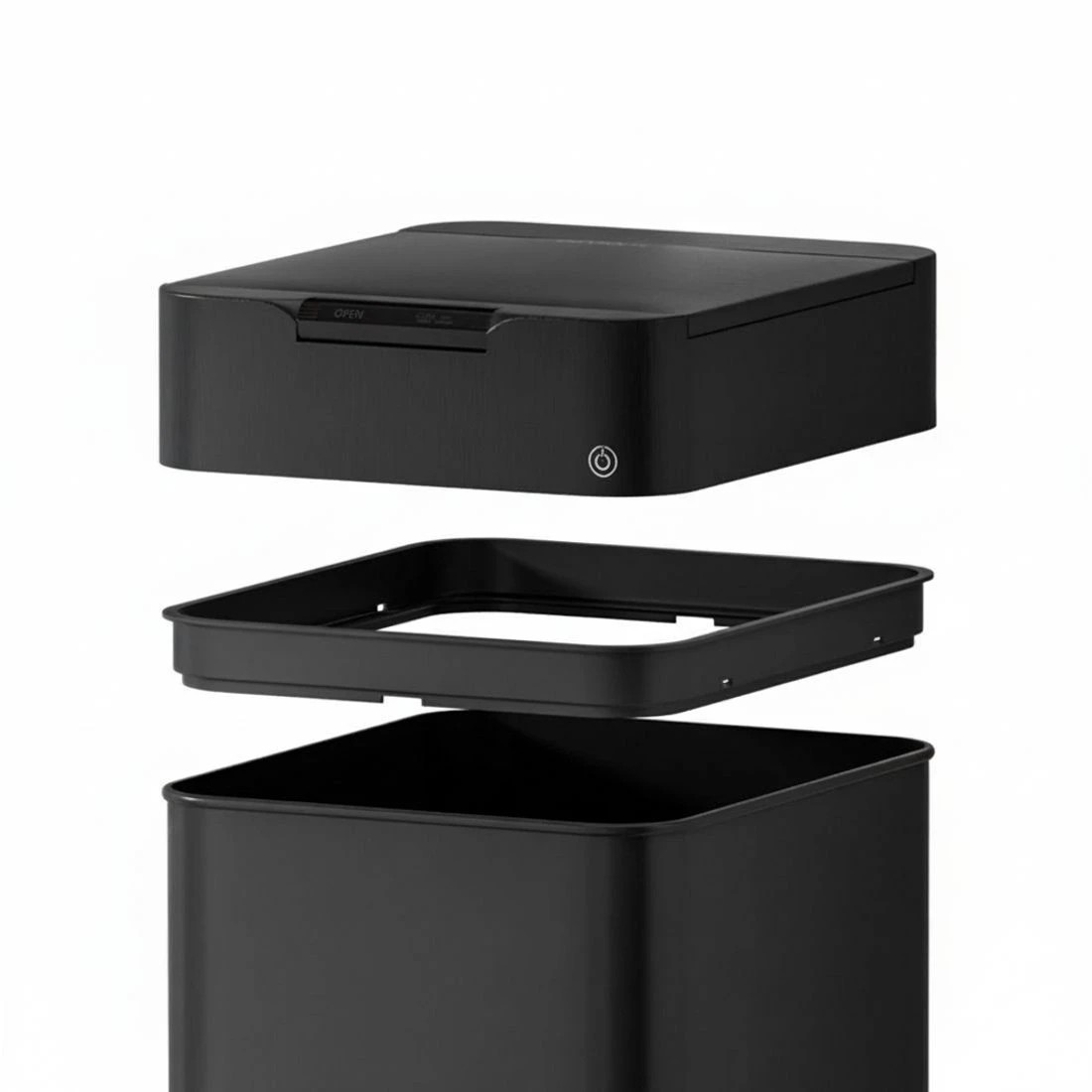 4 Devanti 50L Sensor Bin Motion Rubbish Bins Kitchen Automatic Trash Can - Black, 4 of 5