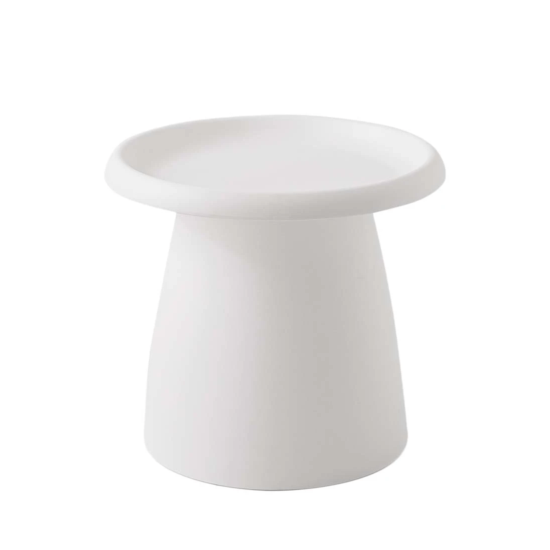 1 Artiss Coffee Table Round 52CM Plastic - White, 1 of 7