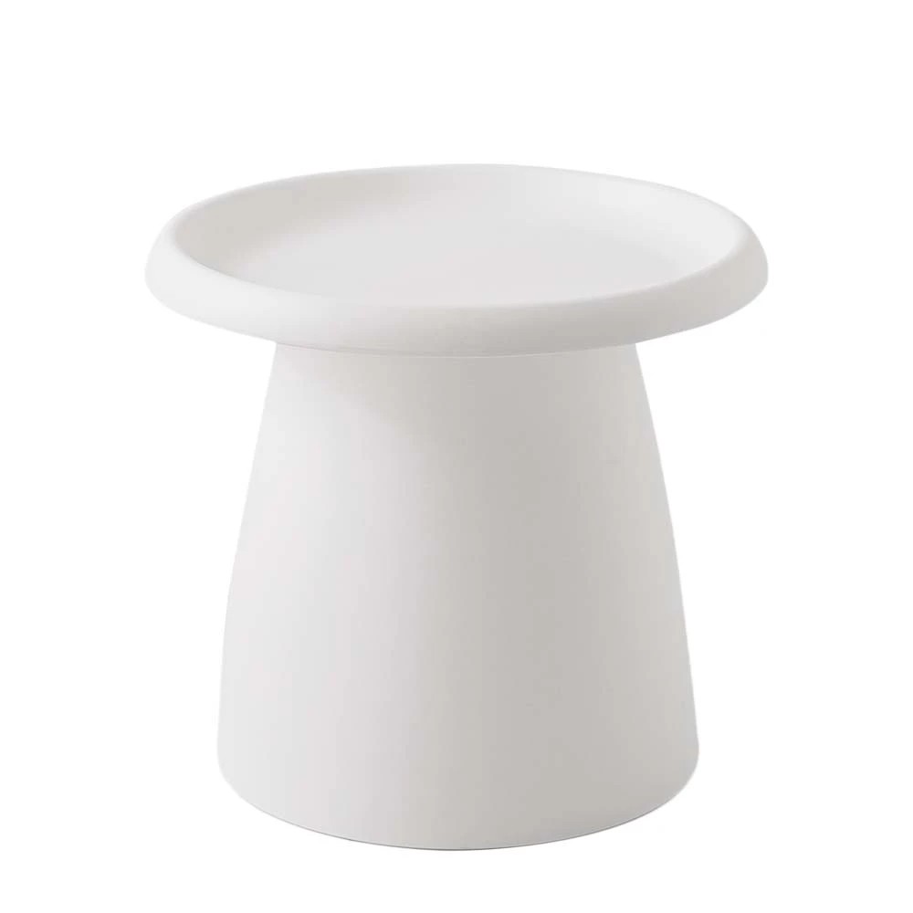 1 Artiss Coffee Table Round 52CM Plastic - White, 1 of 7