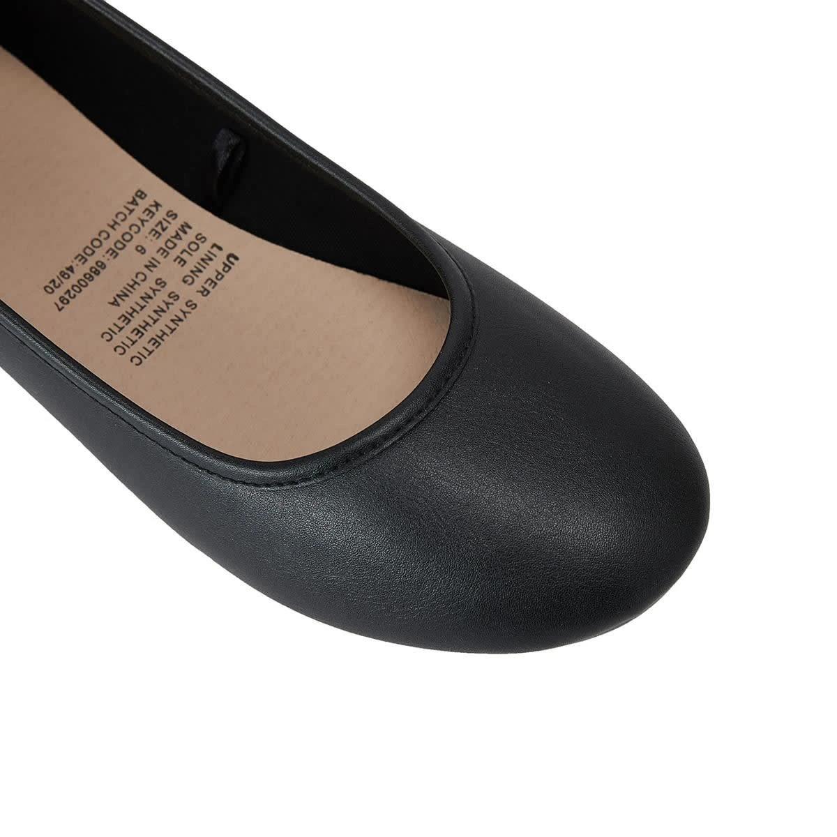 5 Round Toe Flats BLACK, 5 of 5