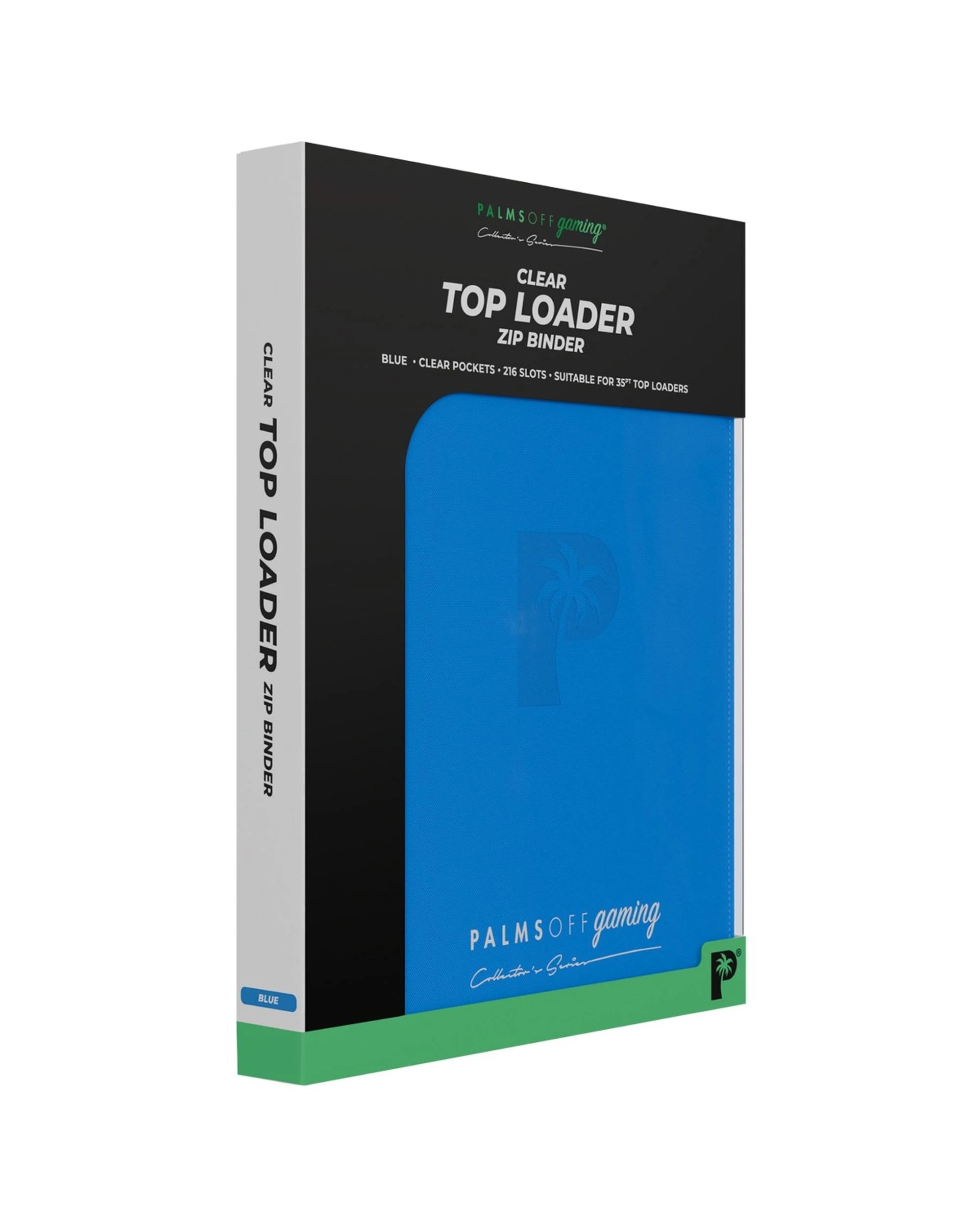 8 Palms Off Gaming Collector's Series 9 Pocket Top Loader 216 Capacity Zip Binder - Blue, 8 of 8