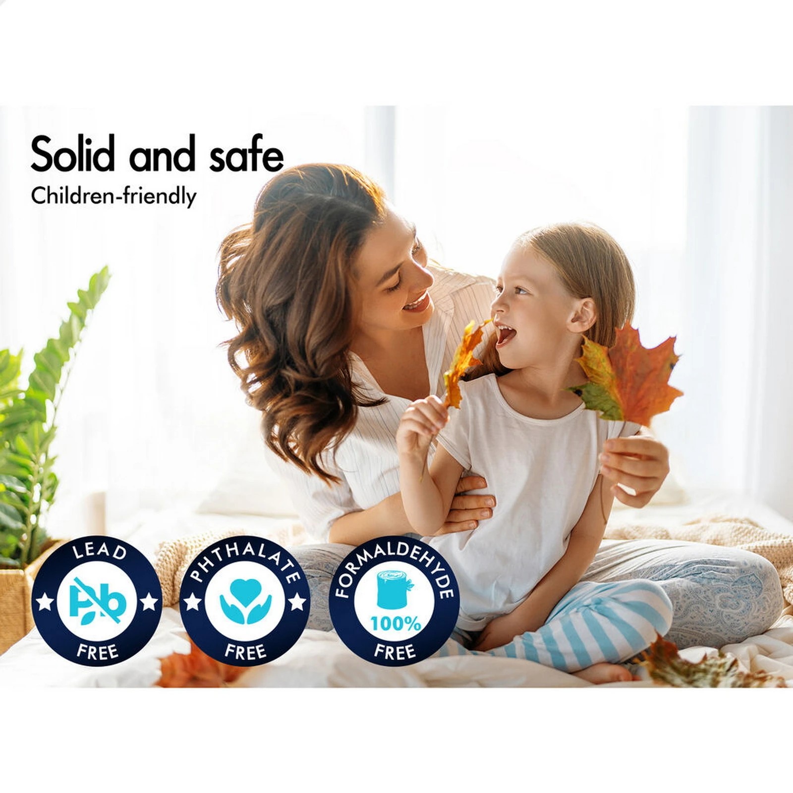 7 Alfordson Bed Frame Wooden Single Timber Teepee House Base Platform Taran - Natural, 7 of 10