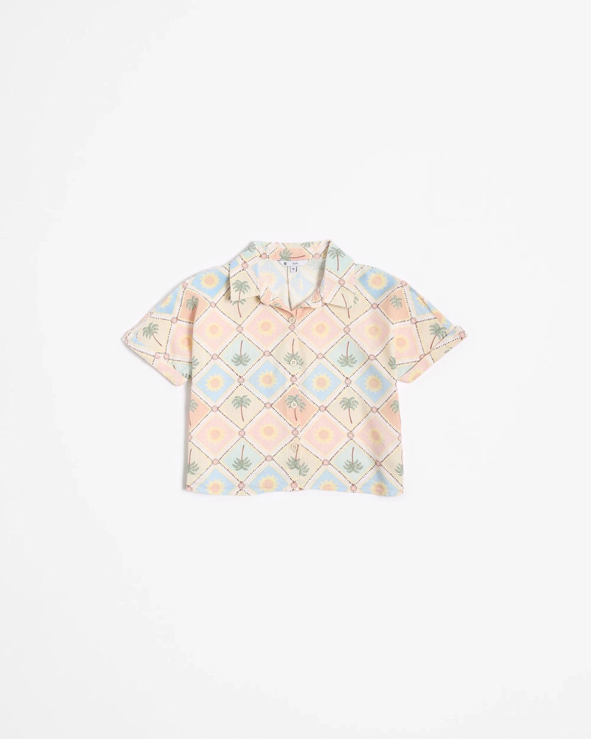 5 Target Print Short Sleeve Shirt TILE PRINT, 5 of 6