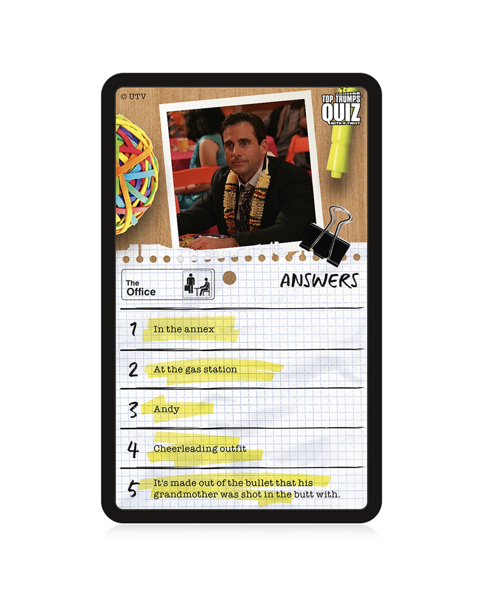 4 Top Trumps The Office 12x11cm Quiz Card Game - Multi, 4 of 4