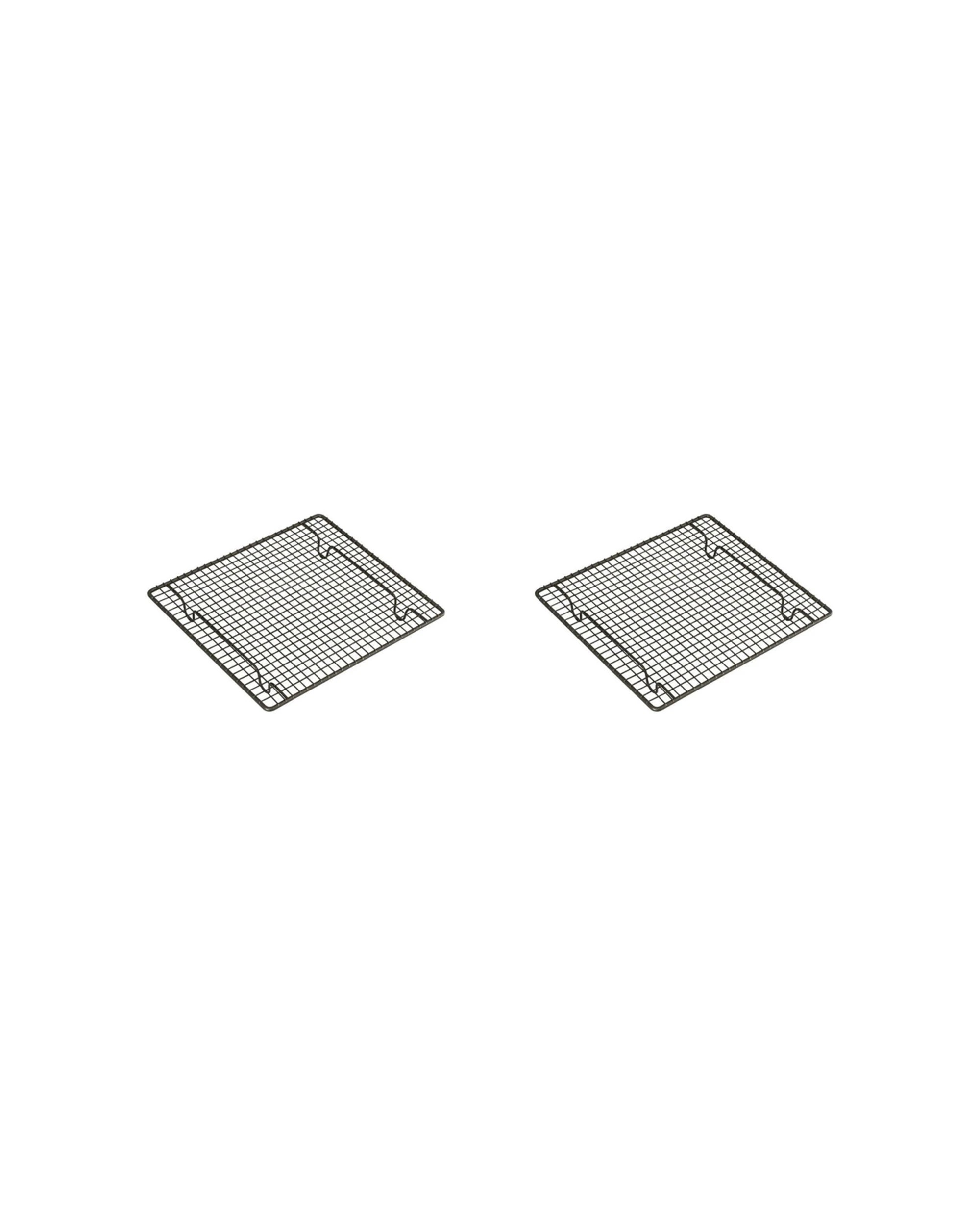 1 Bakemaster 2PK Carbon Steel Cooling Tray Rack Non-Stick Oven Safe Durable - Black, 1 of 1