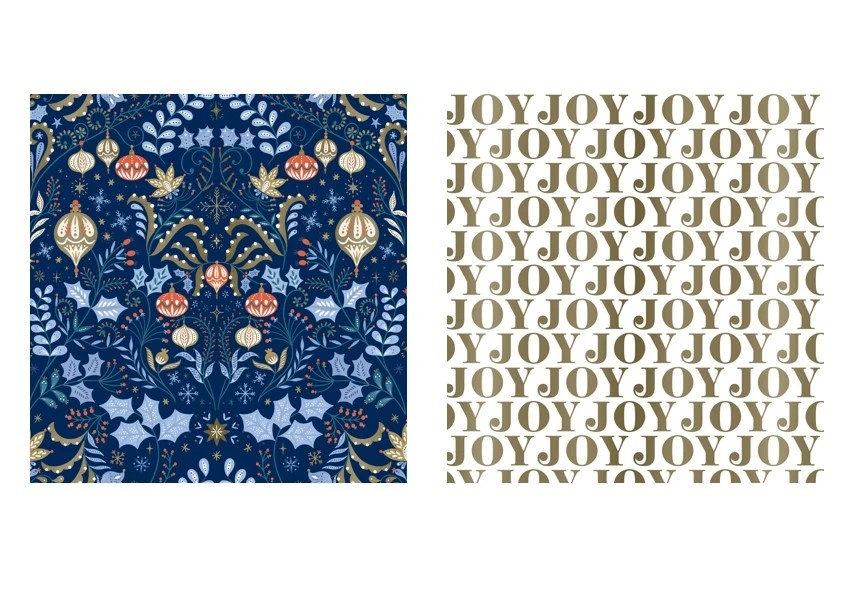 3 Hallmark Christmas Gift Wrapping Paper - Assorted, 3 of 3