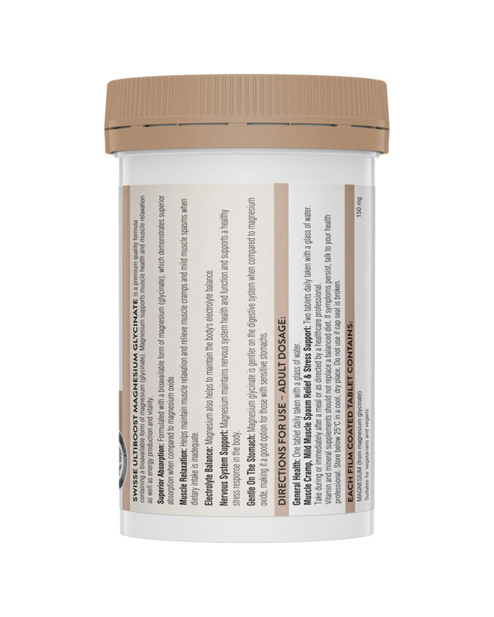 2 Swisse 60pc Ultiboost Tablets Magnesium Glycinate Muscle Support, 2 of 6