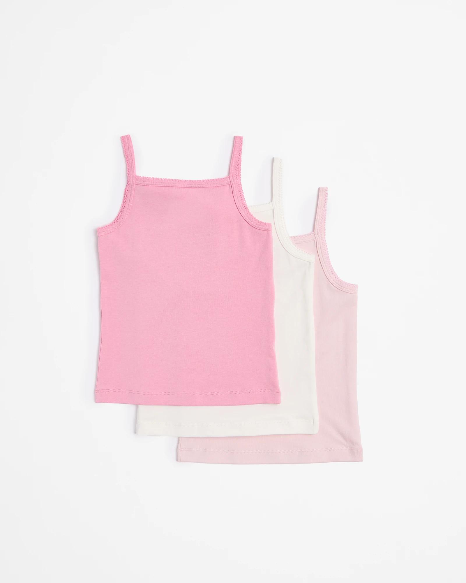 5 Girls Singlet 3 Pack - Maxx PINKS, 5 of 5
