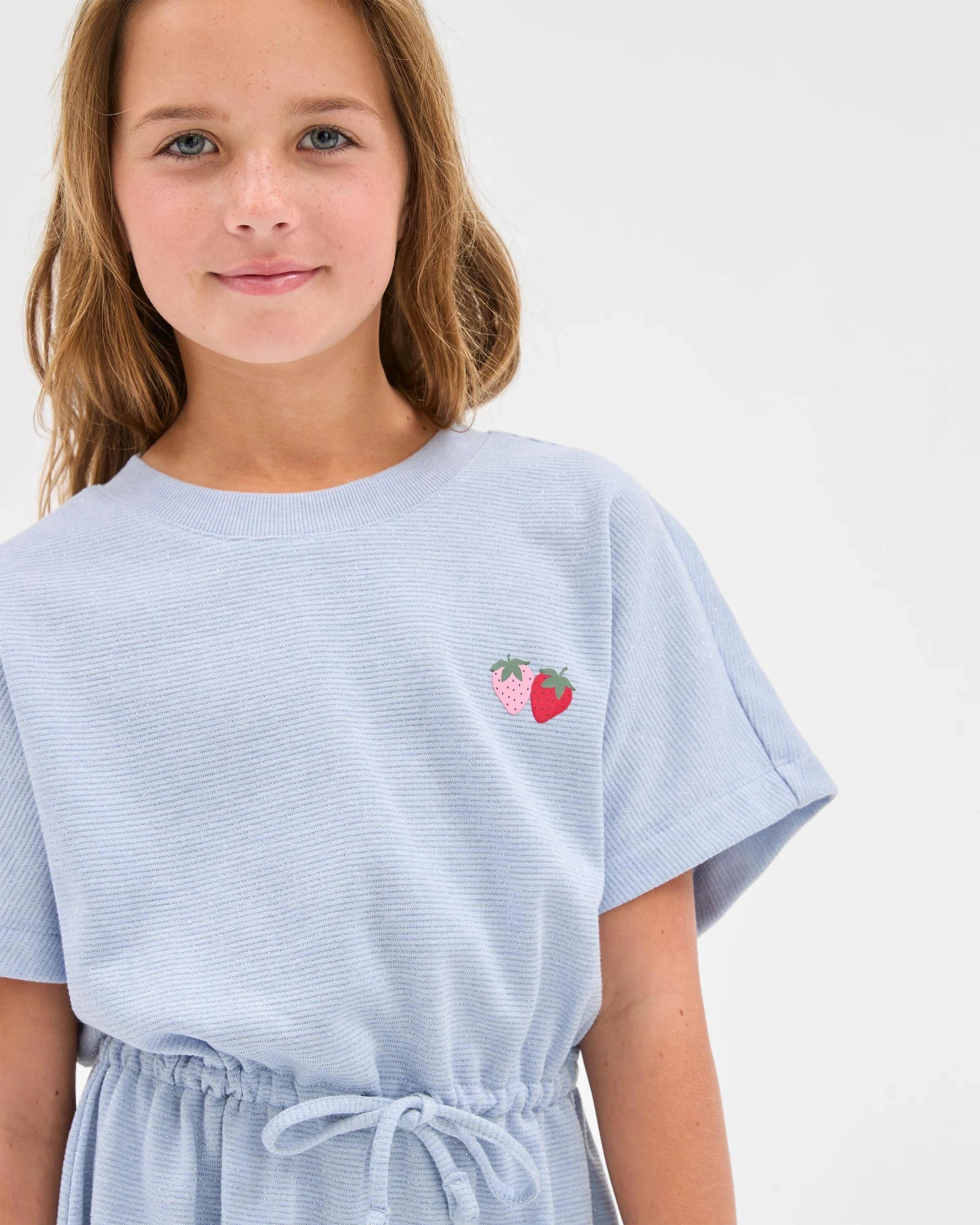 2 Target Kids Australian Cotton Blend Fleece Dress BLUE, 2 of 7