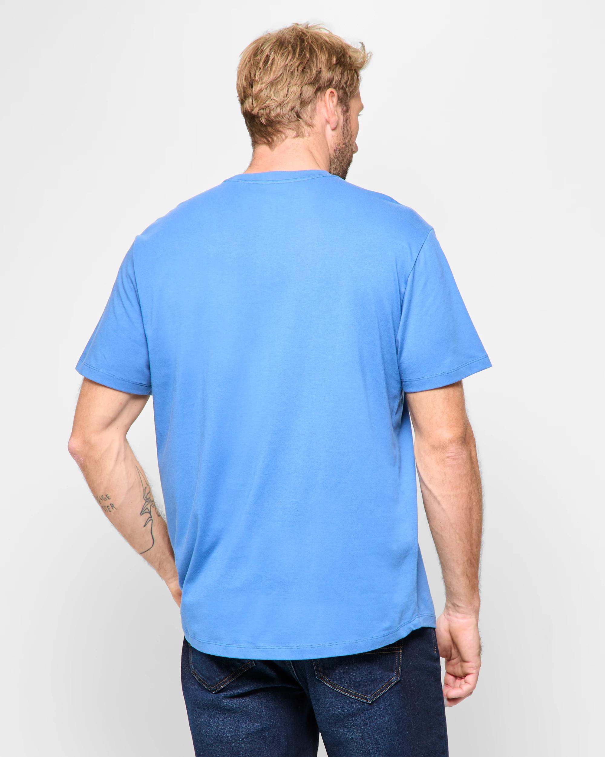 4 Target Australian Cotton T-Shirt BLUE, 4 of 5