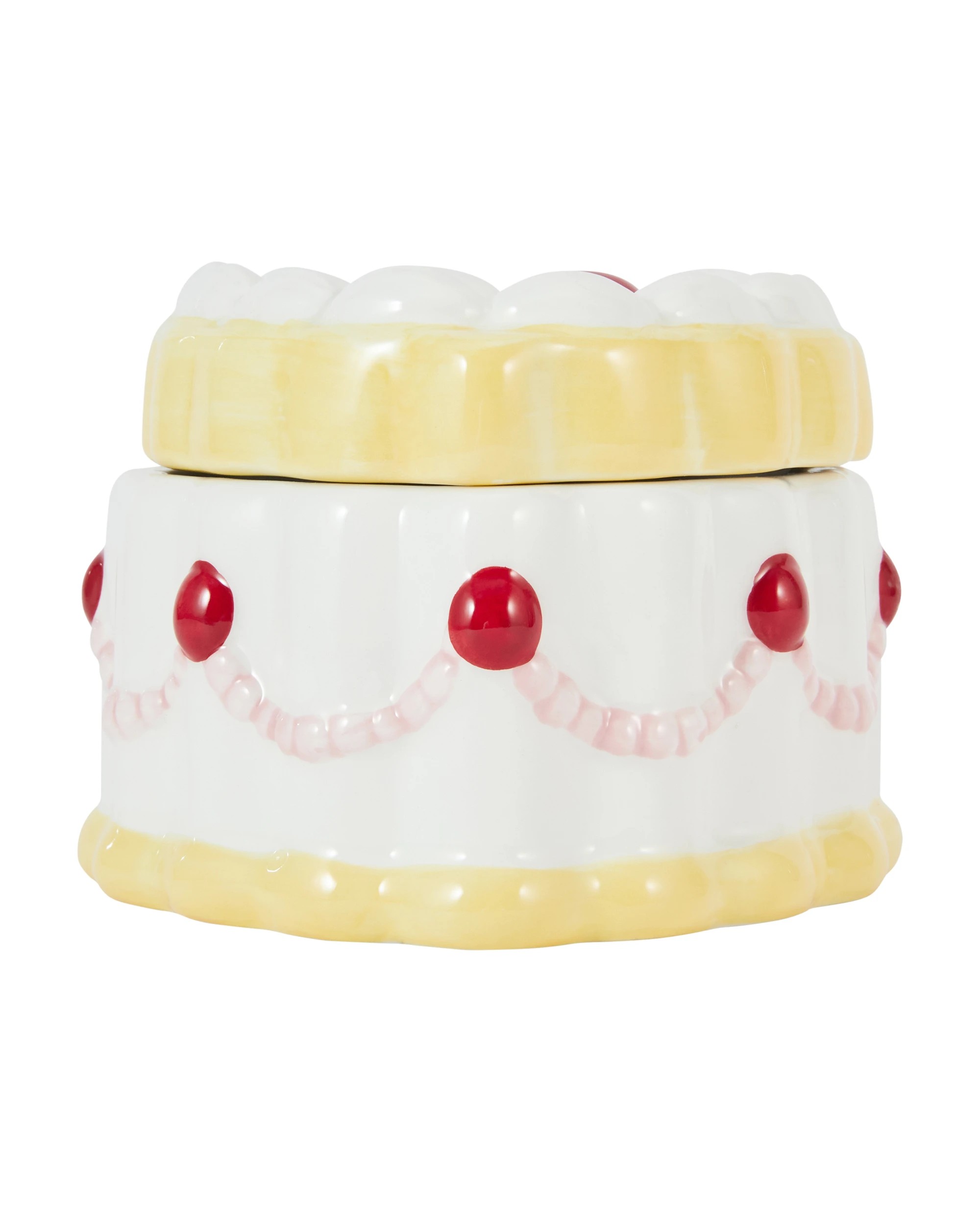 1 Ceramic Heart Tea Cake Candle, 1 of 6