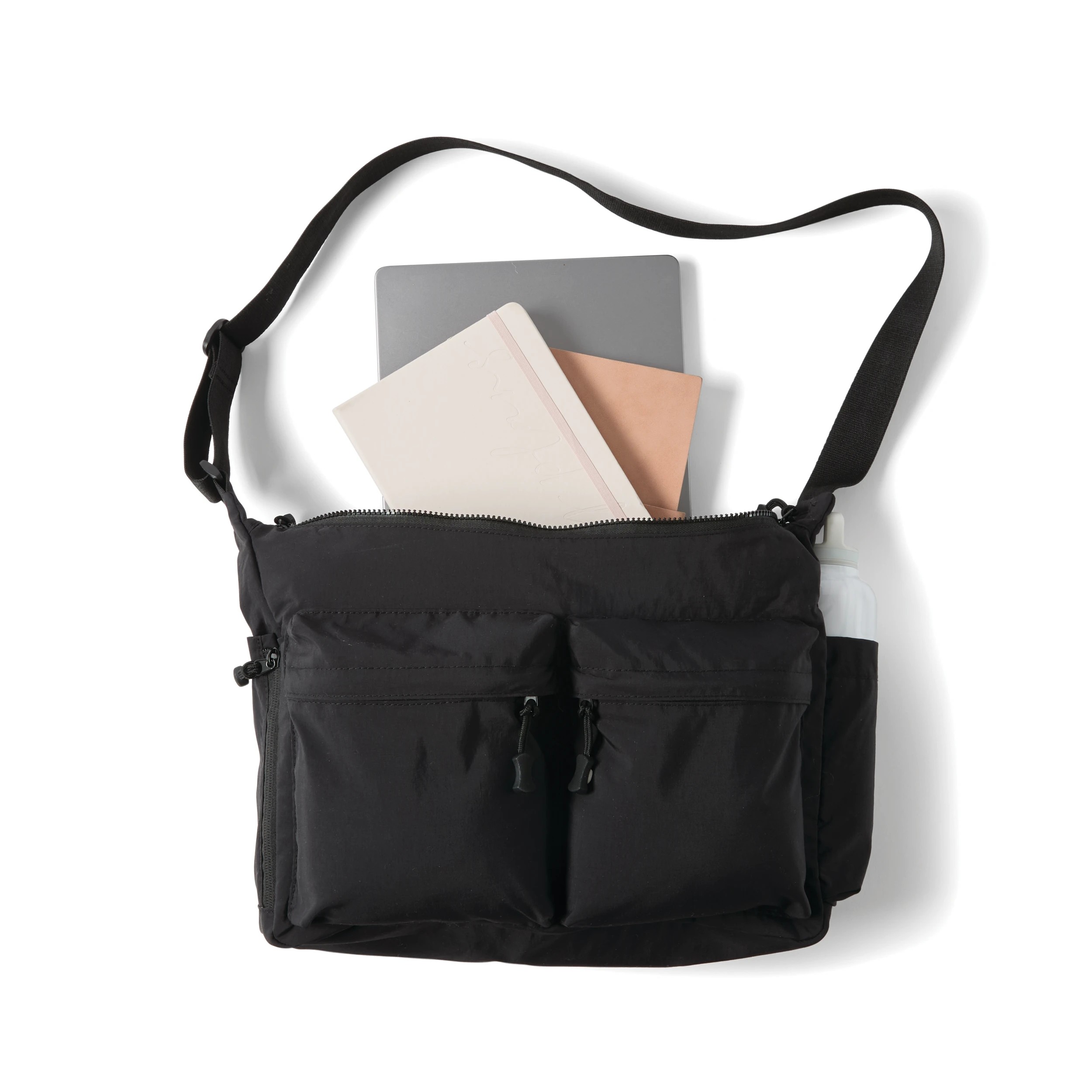 2 Multi Pocket Sling Bag - Black, 2 of 10