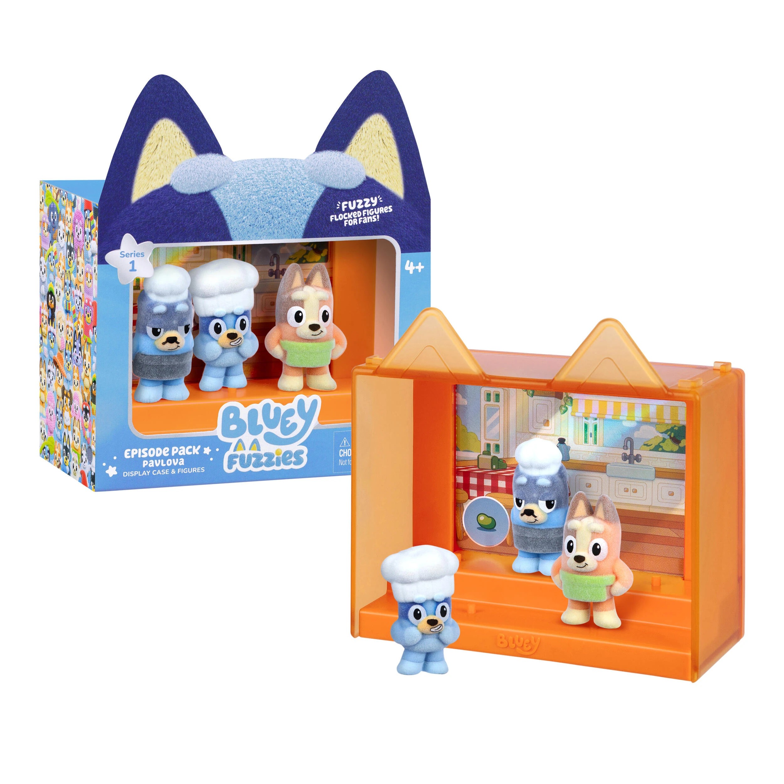 4 Bluey Fuzzies Collectible Episode Pack - Assorted - Multi, 4 of 10