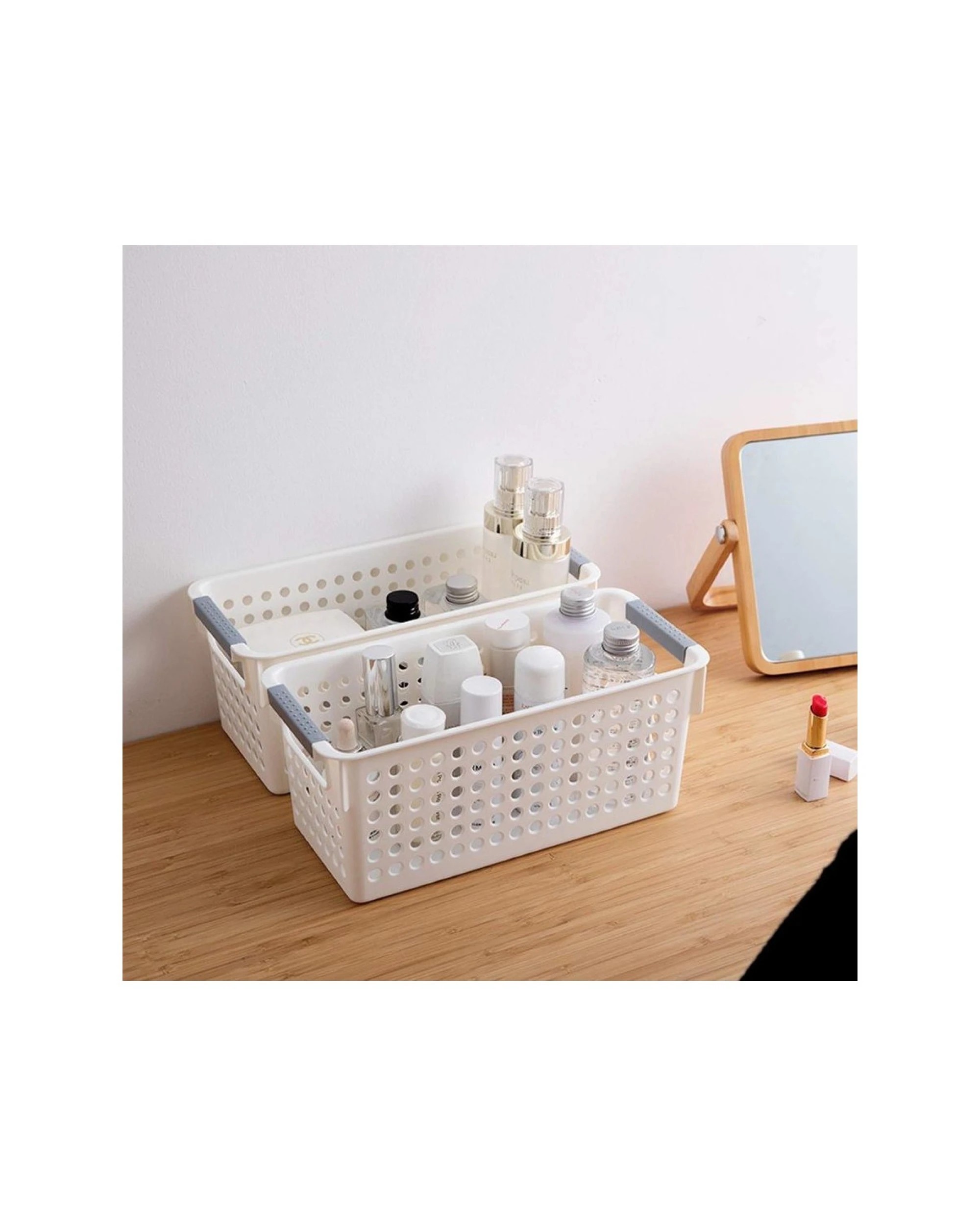 5 BR Home Premium Plastic Storage Basket with Grip Handles - 36 Pack, 5 of 7