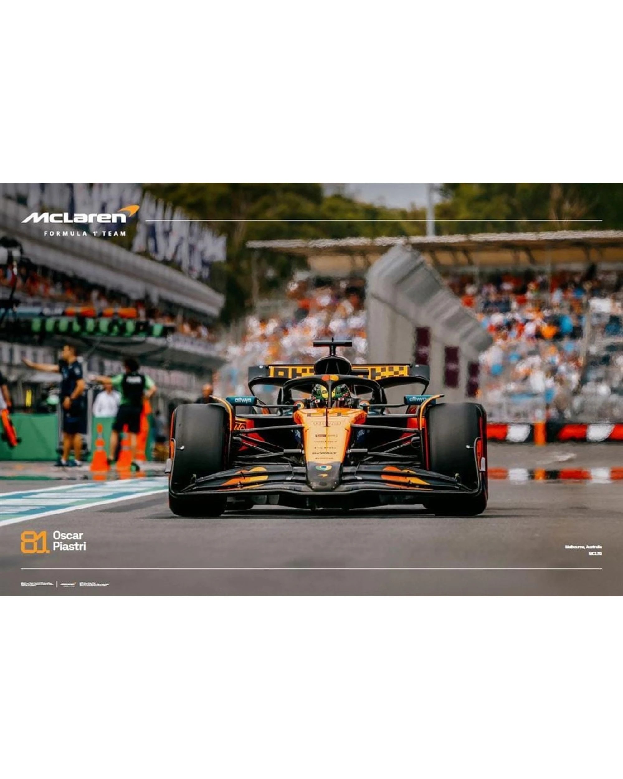 1 F1 Oscar Piastri Melbourne Poster, 1 of 1