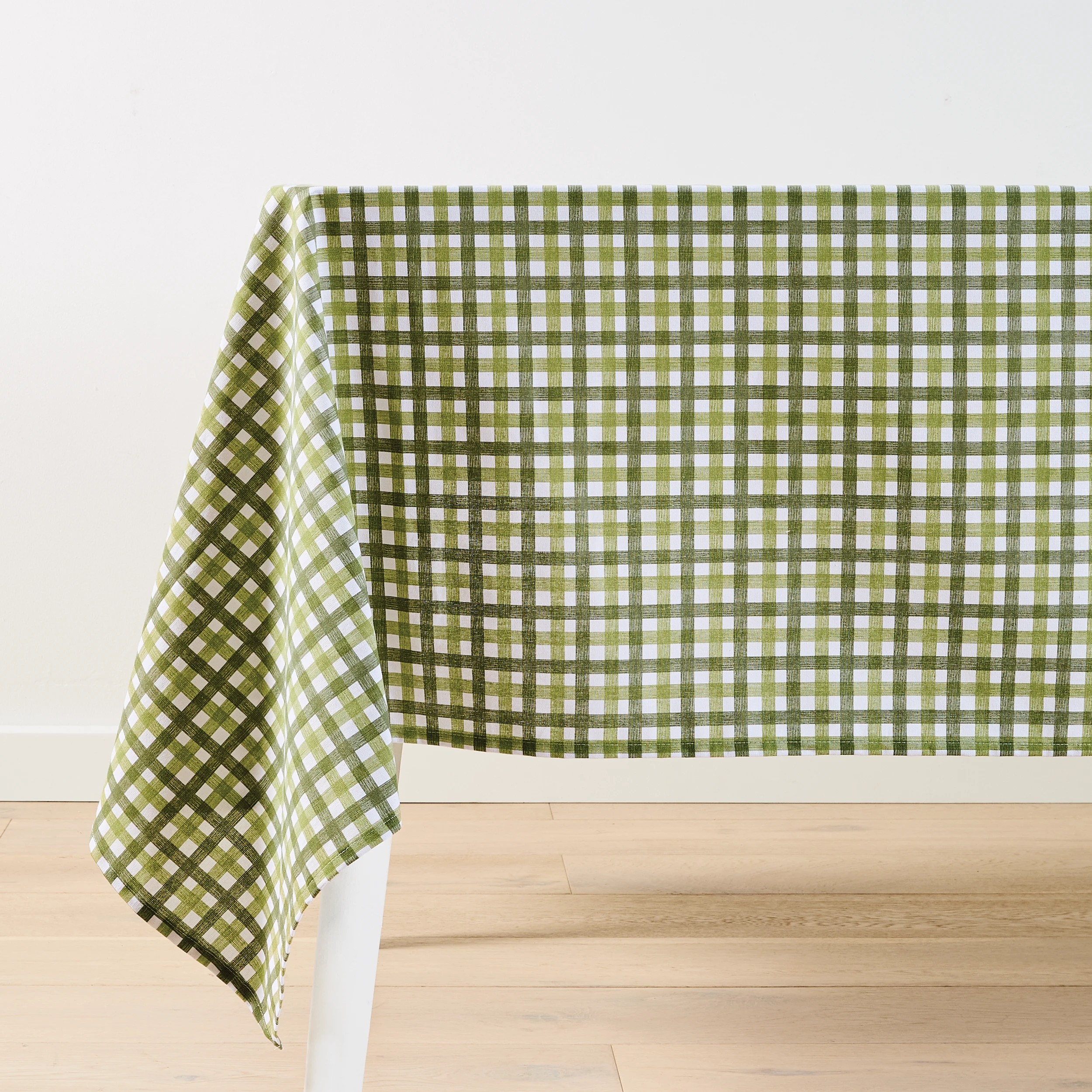 3 Green Check Tablecloth, 3 of 5