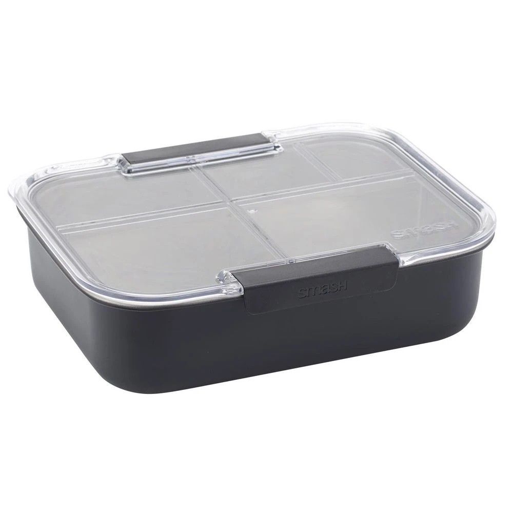 2 Smash Blue Stainless Steel 5 Compartment Bento Box, 2 of 4