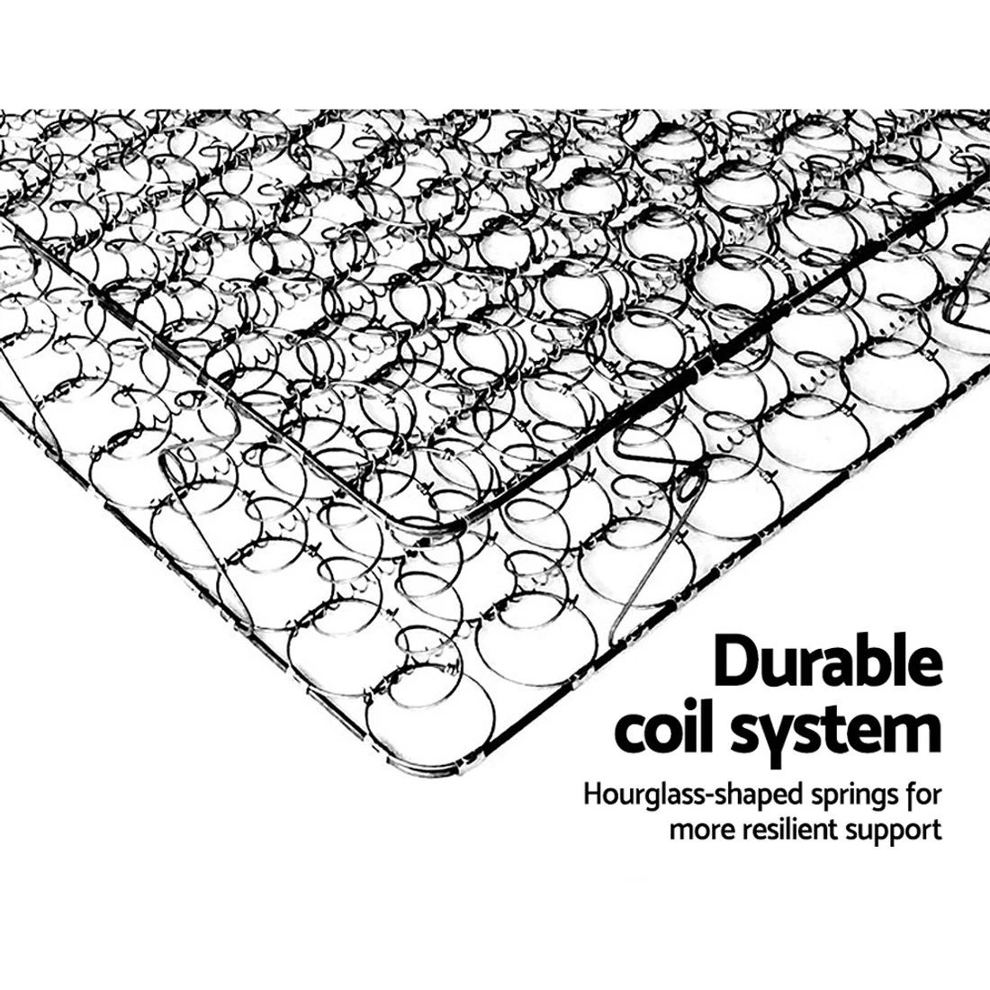 7 Giselle Bedding 16cm Mattress Medium Firm Single Comfort Support Breathable Pressure Relief Hypoallergenic - Multi, 7 of 9