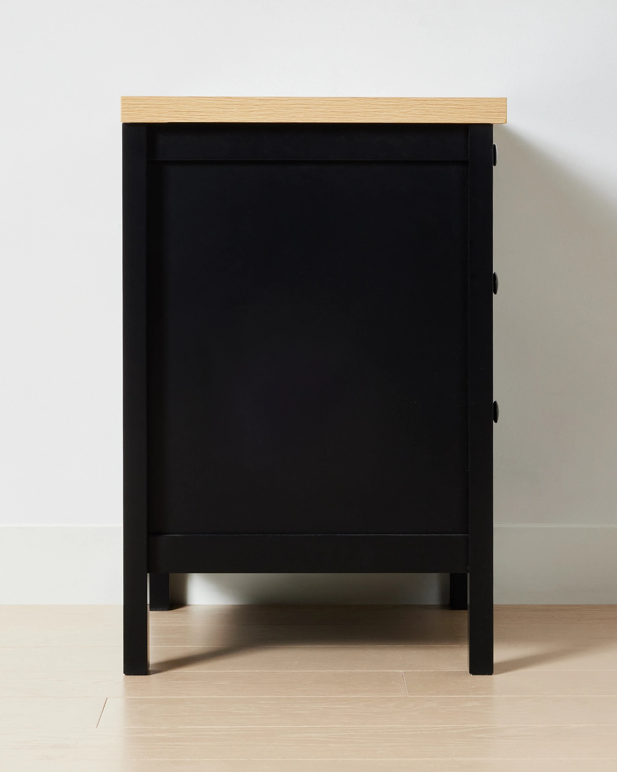 5 Camille 3 Drawer Bedside Table - Black, 5 of 9