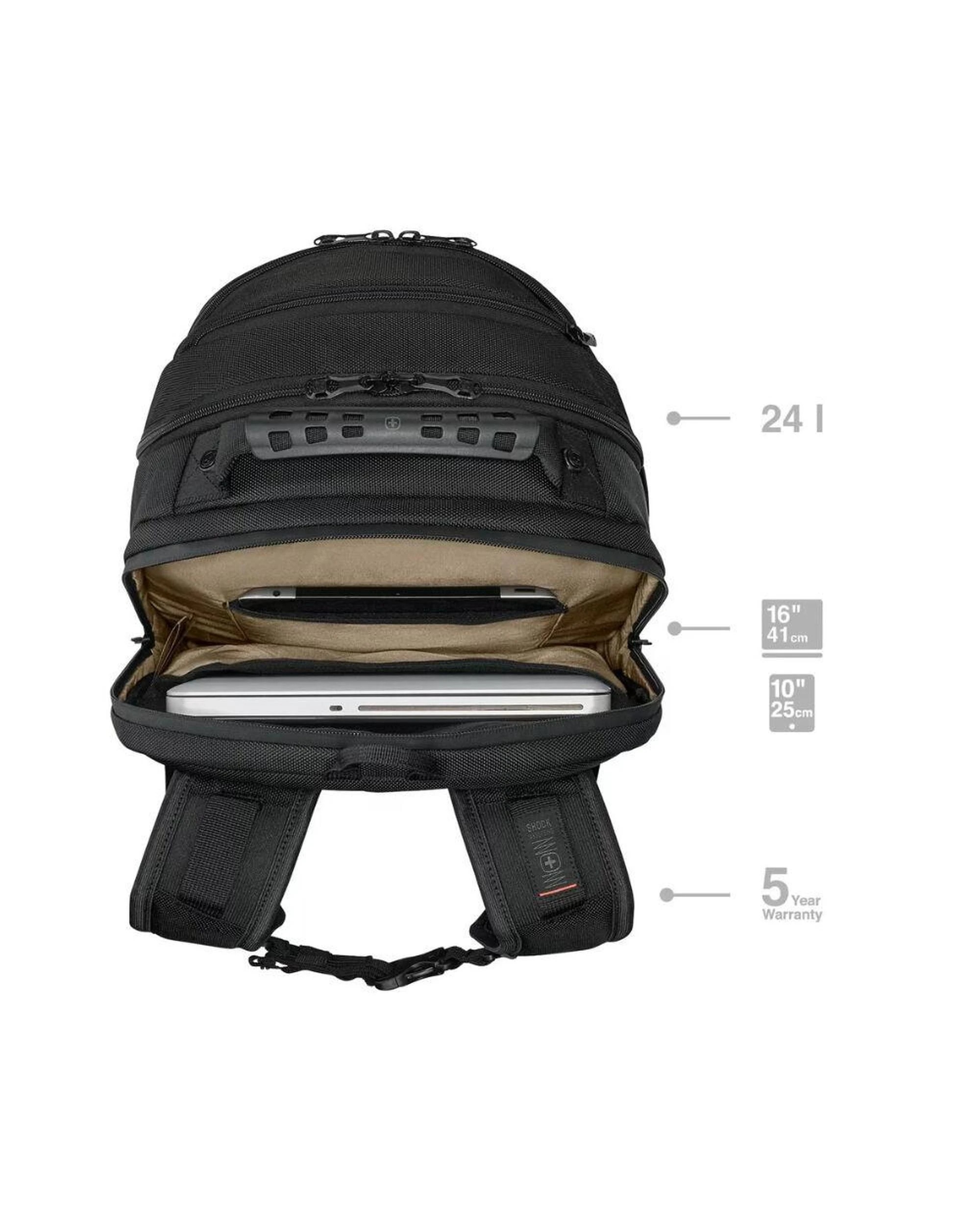 6 Wenger Legacy Black Series 16" Laptop Backpack Black, 6 of 6