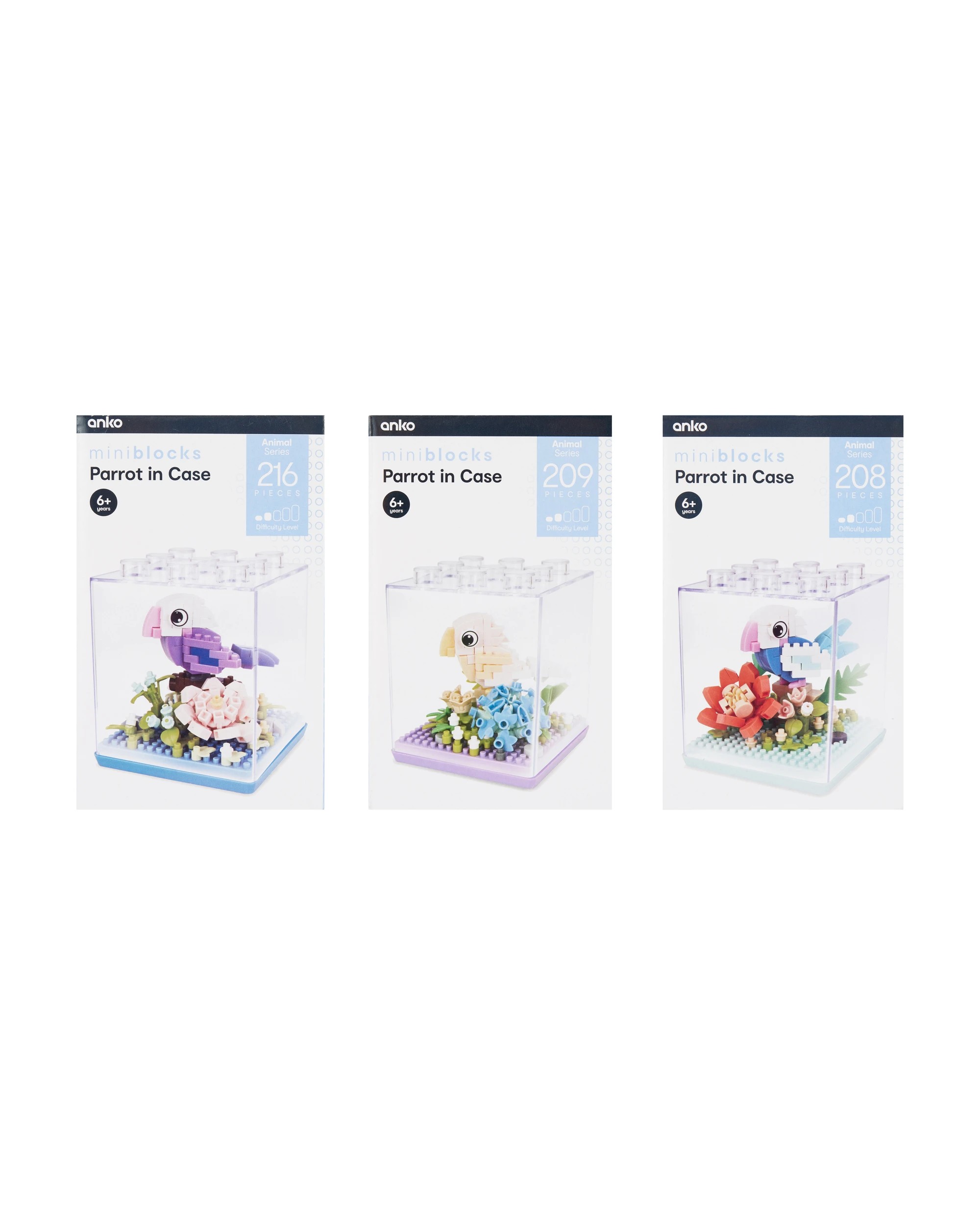 1 Mini Blocks Animal Series: Parrot in Case - Assorted, 1 of 6