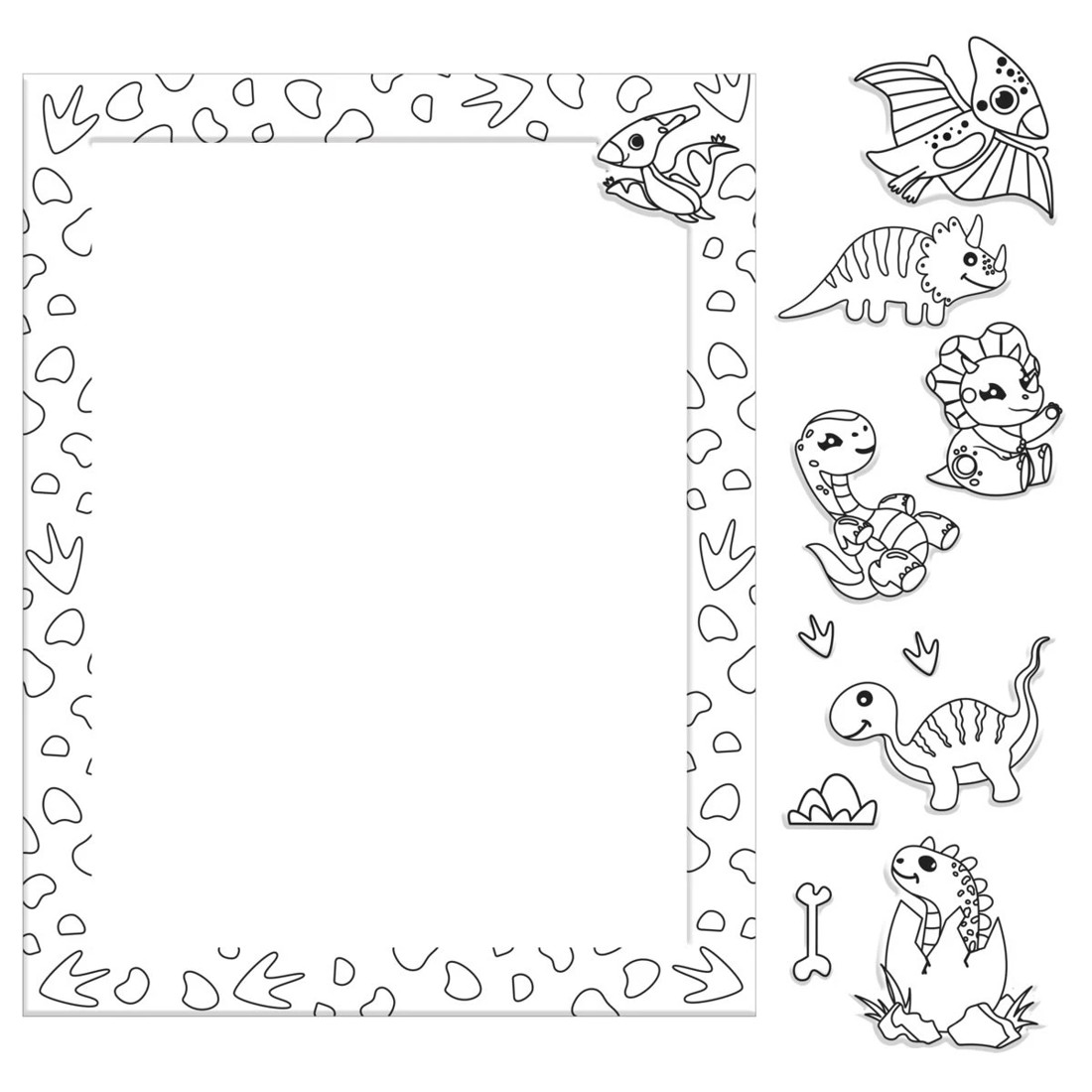 2 Kaleidoscope Dinosaurs: Colour Me Magnets and Colouring Book, 2 of 5