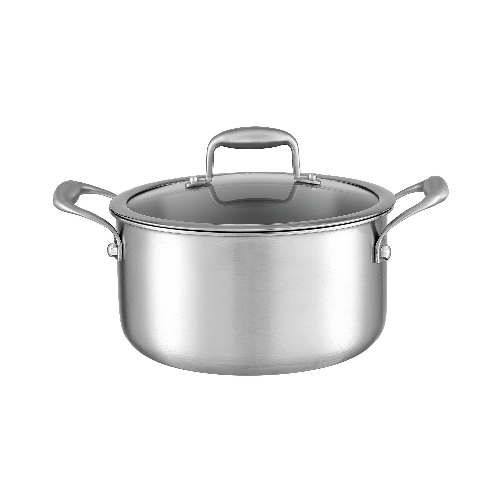 1 5-Star Chef 4.5L 24cm Stainless Steel Dutch Oven Pot with Lid and Stay-Cool - Silver, 1 of 1