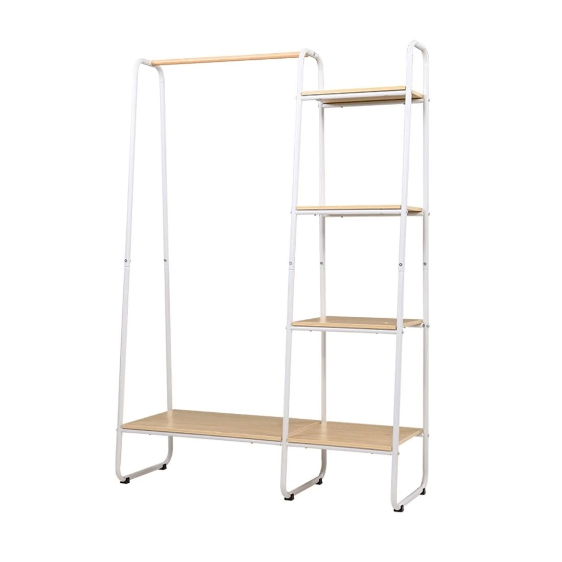 3 Artiss Wardrobe Clothes Rack Airer Coat Stand 150cm - White, 3 of 8