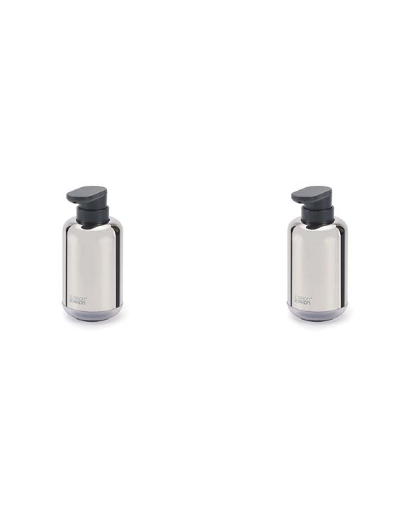 Joseph Joseph EasyStore Luxe Soap Pump 2 Pack 300ml Polished Stainless Steel - Silver