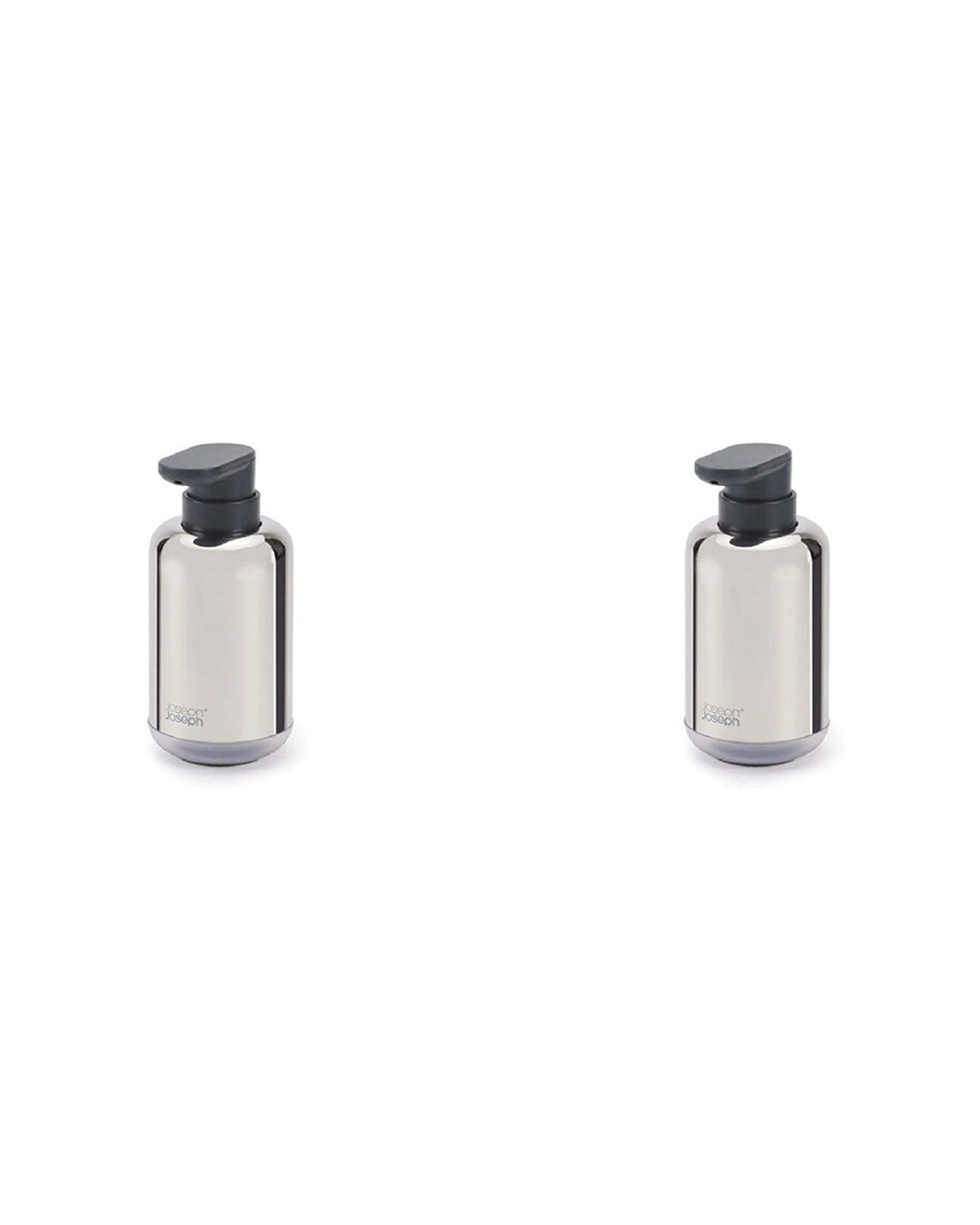 1 Joseph Joseph EasyStore Luxe Soap Pump 2 Pack 300ml Polished Stainless Steel - Silver, 1 of 6