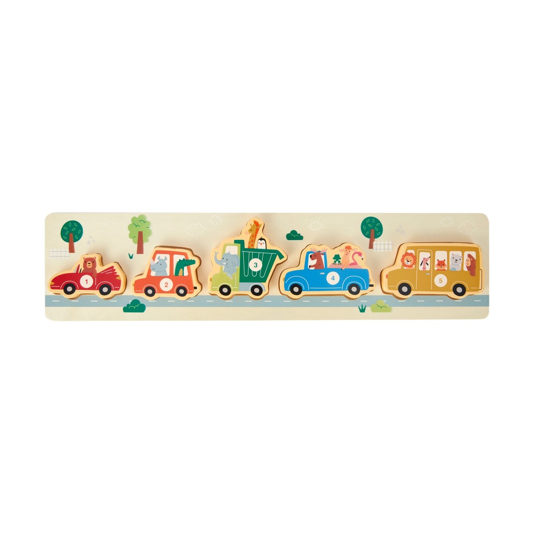 6 6 Piece Wooden Car Puzzle, 6 of 7