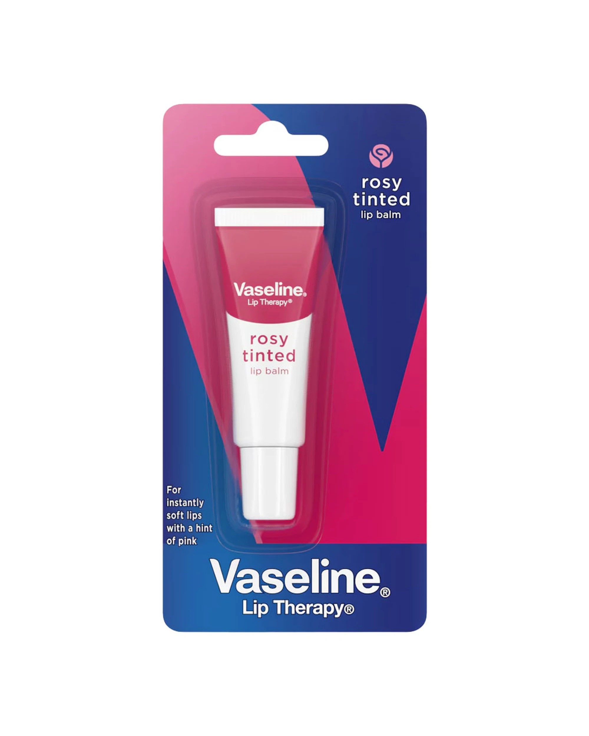 1 Vaseline Lip Therapy Lip Balm 10g Rosy Tinted, 1 of 4