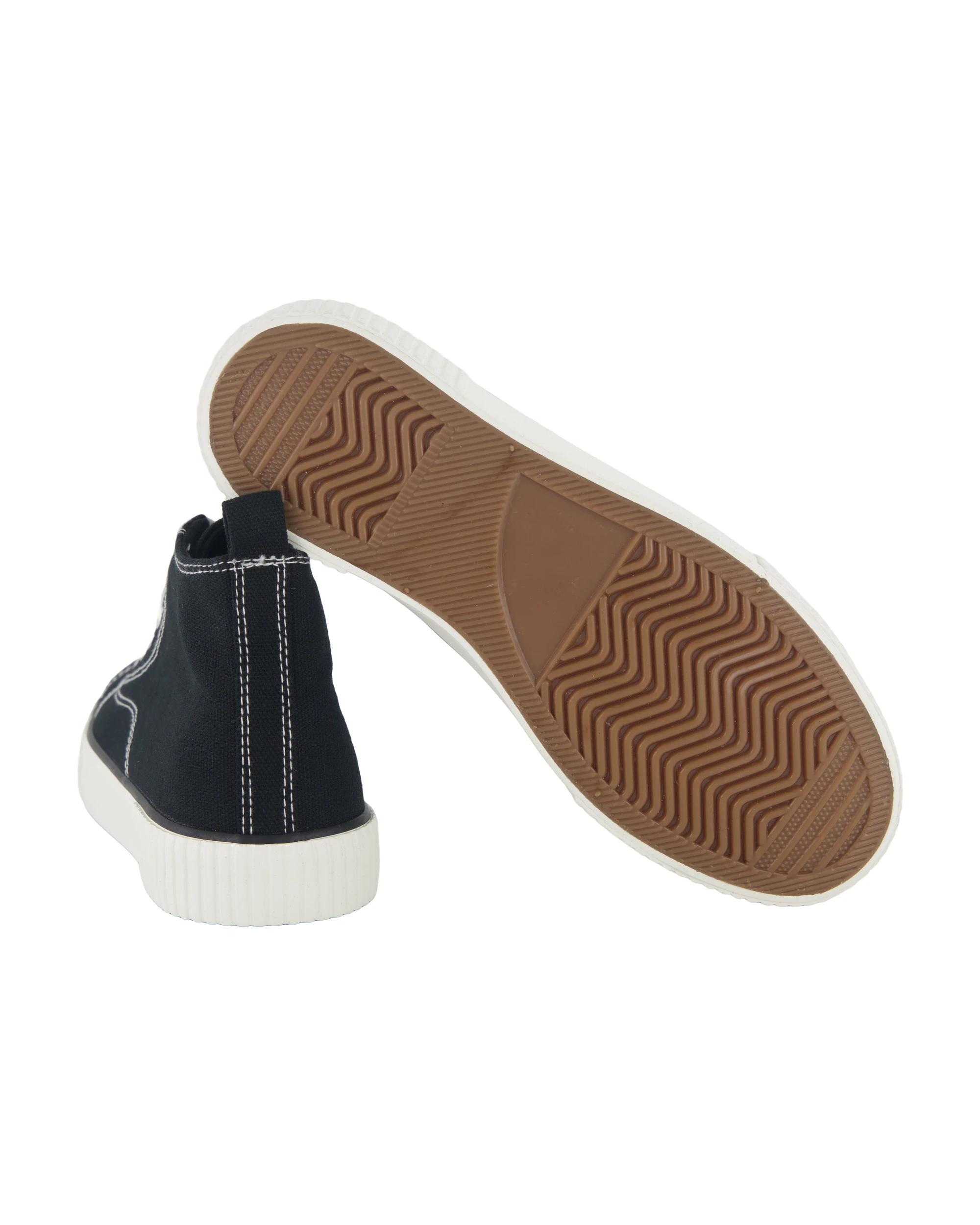 5 Senior Hi Top Canvas Shoes Black, 5 of 5