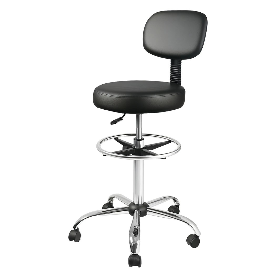 1 Levede Ergonomic Drafting Chair- High-Back,Height Adjustable,with Wheels Black, 1 of 6