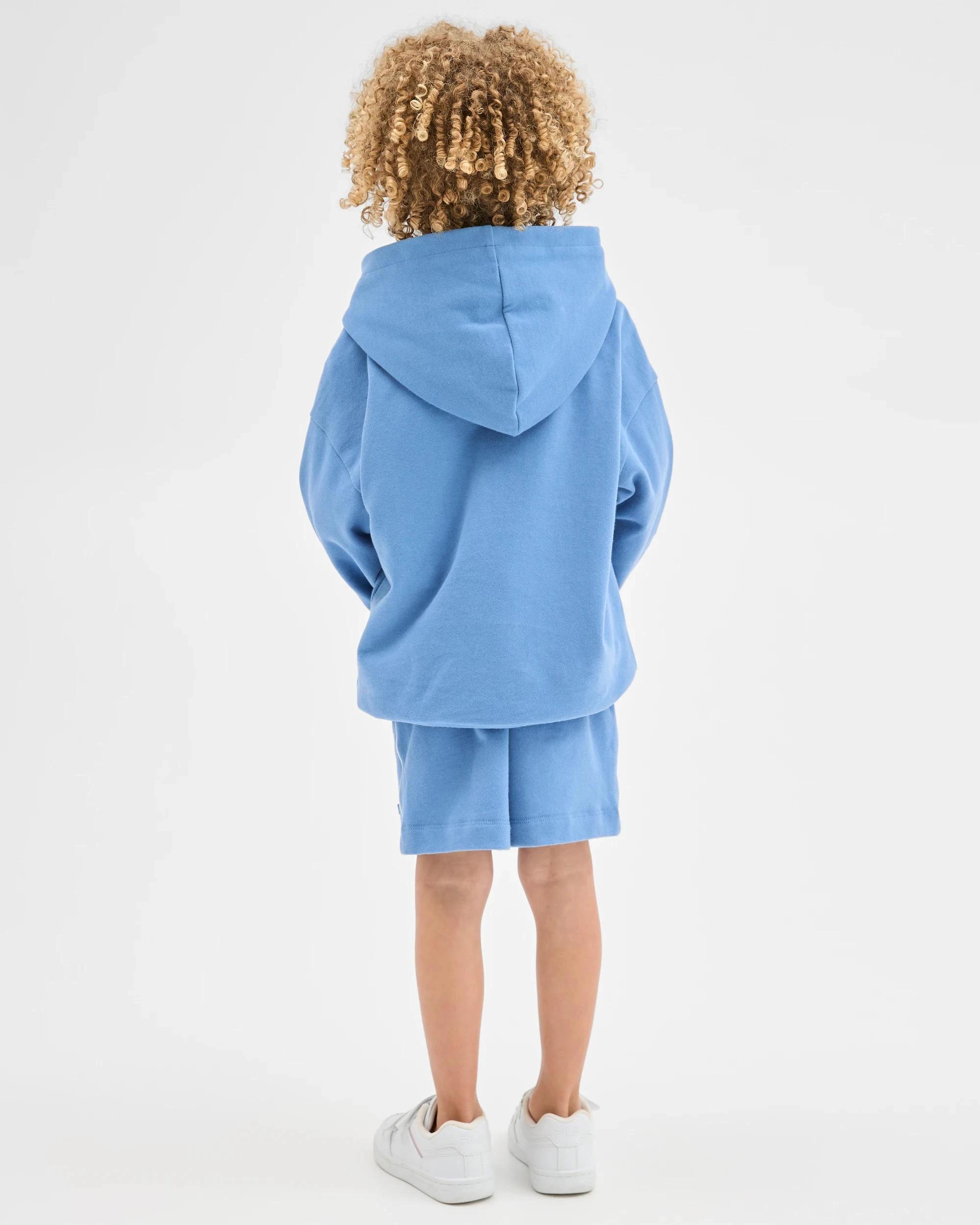 3 Target Kids Australian Cotton Fleece Hoodie and Short Set BLUE, 3 of 8