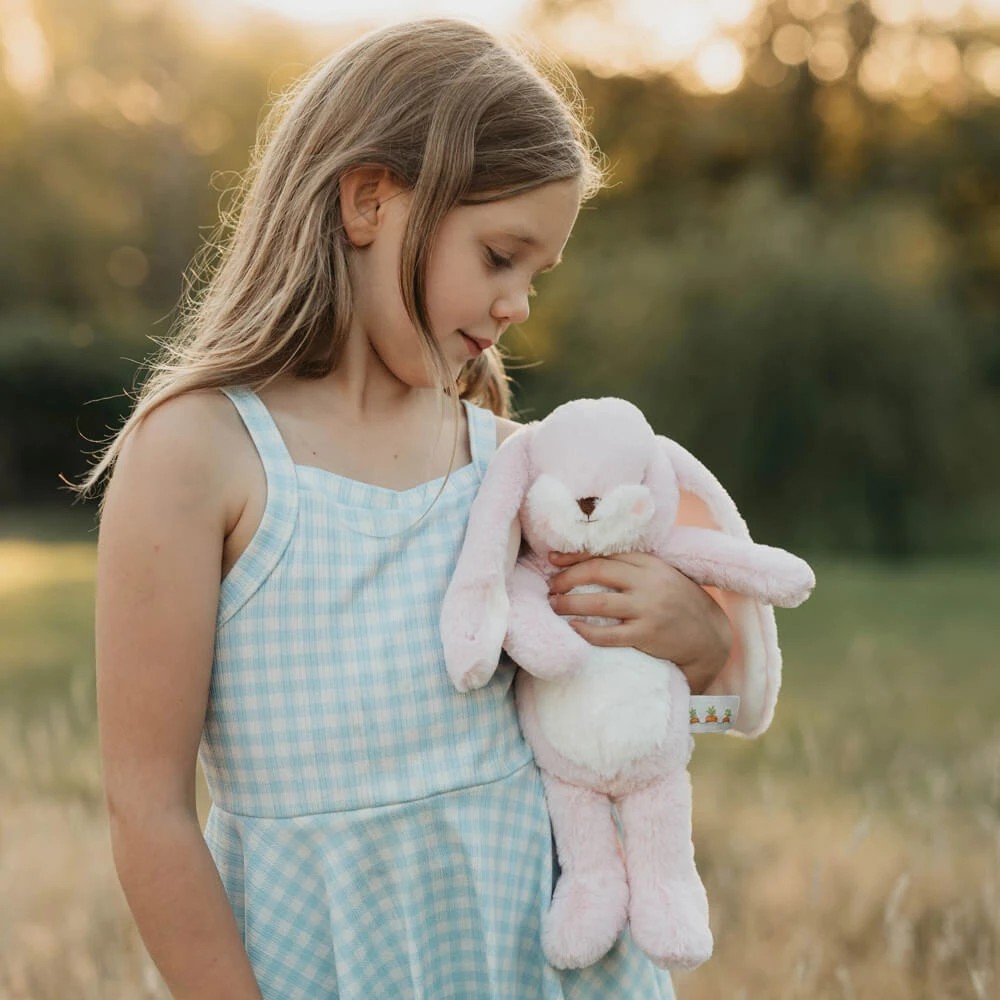 6 Bunnies by the Bay - Little Floppy Nibble Bunny () - Soft Toy - 30cm - Pink, 6 of 6