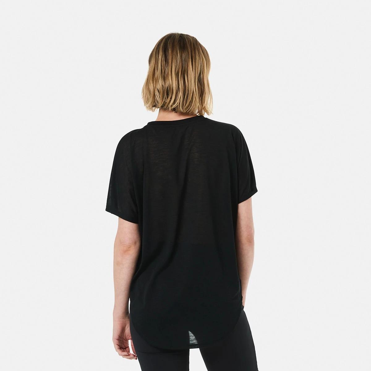 3 Active Womens Relax Sleeve T-shirt BLACK, 3 of 5