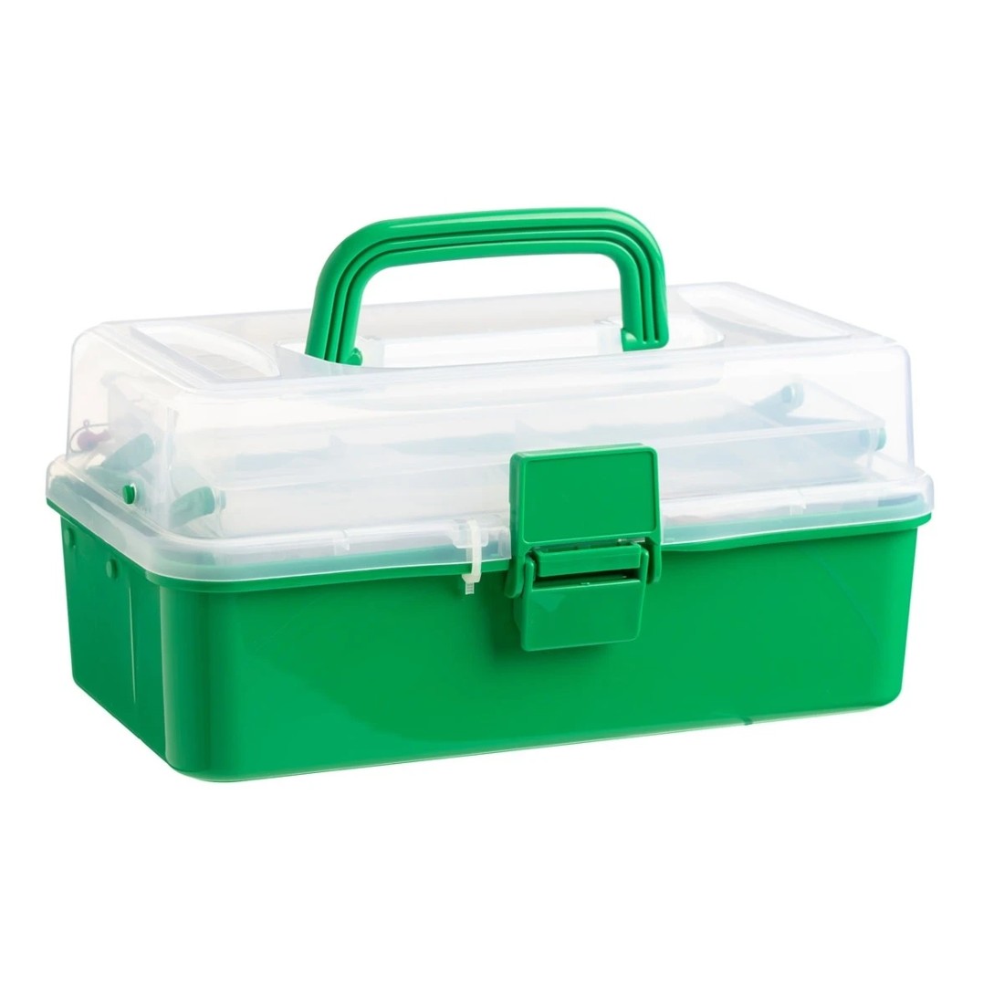 3 Jarvis Walker Kids Mega Fishing Tackle Box - Green, 3 of 5